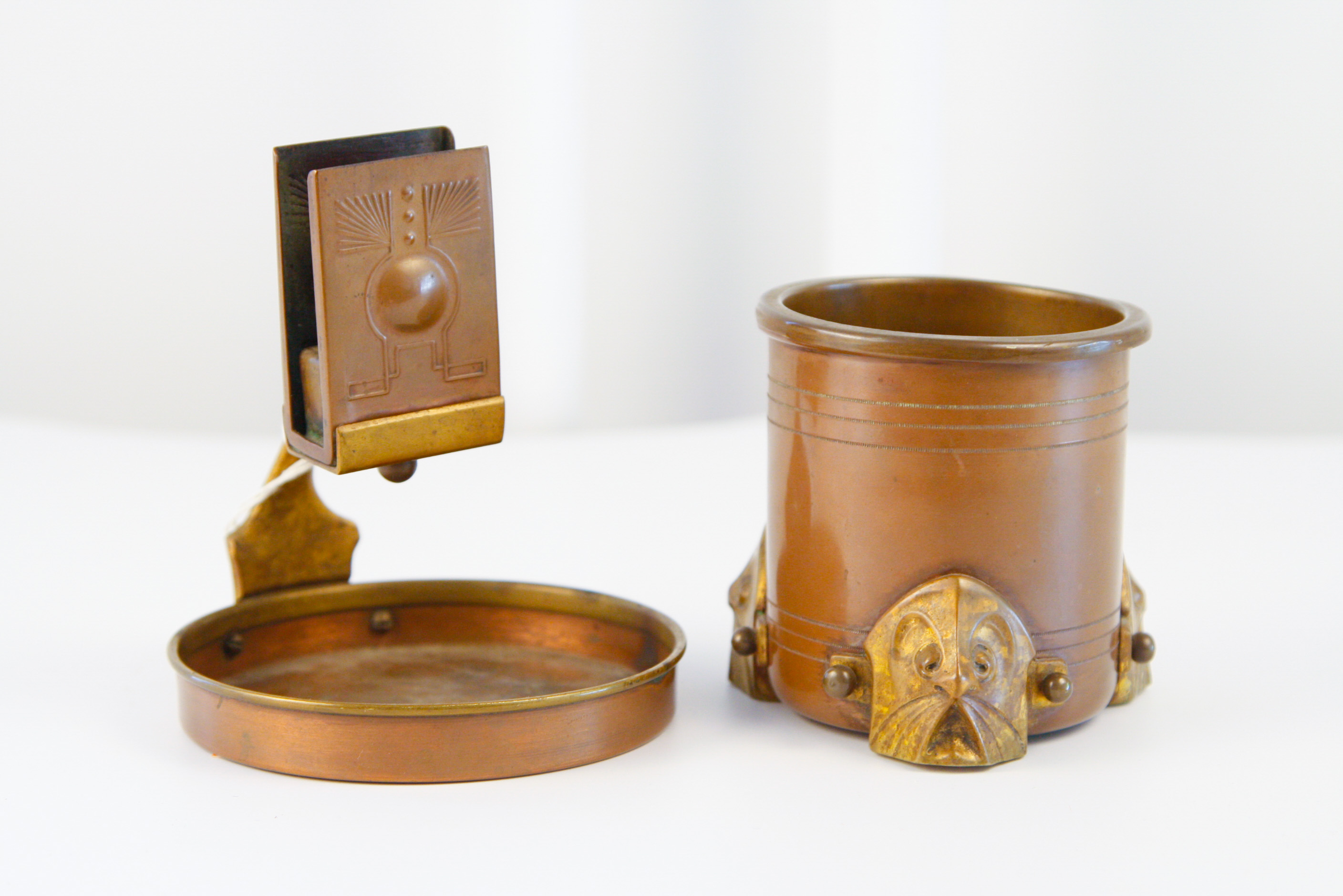 Antique Copper Grooming Set