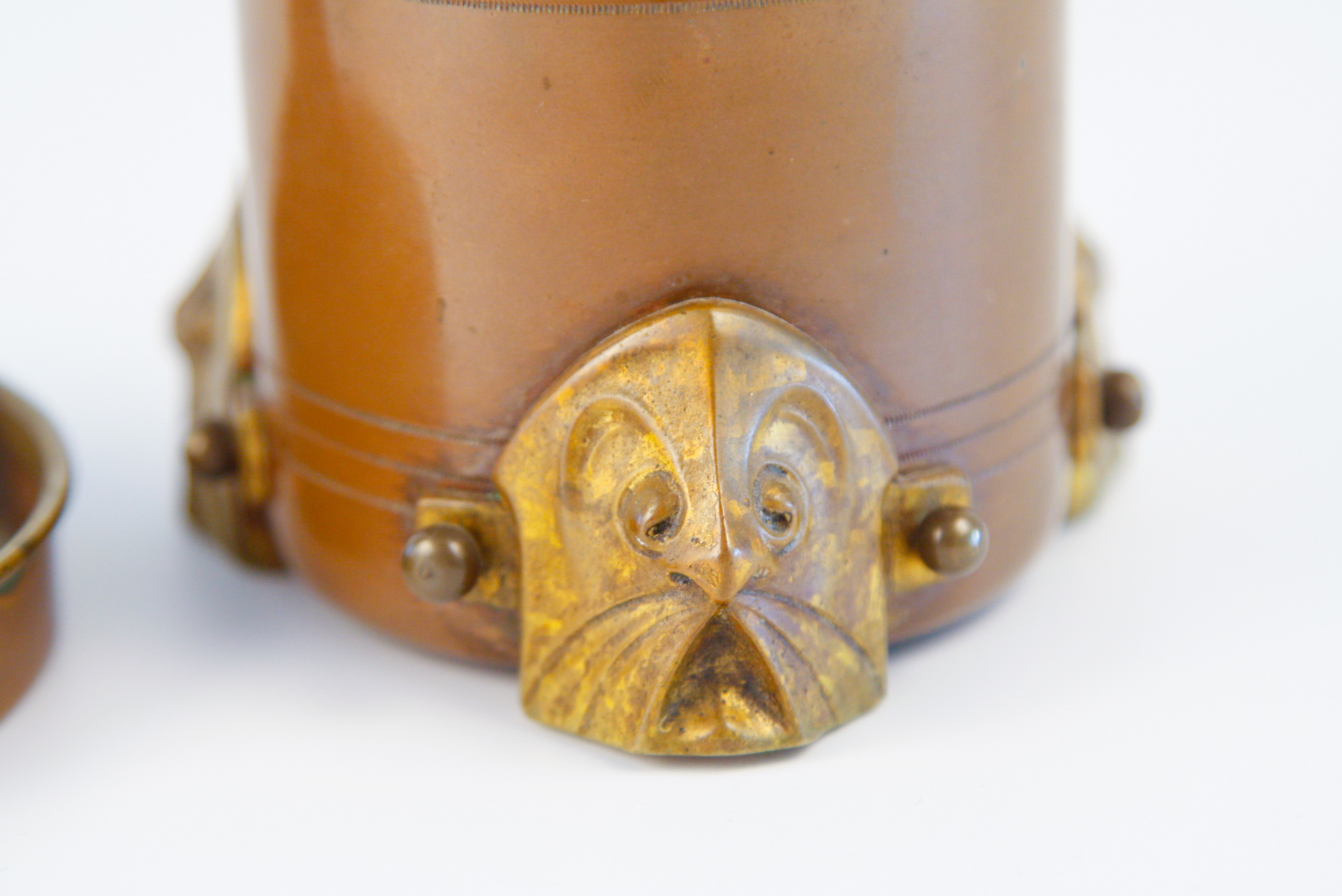 Antique Copper Grooming Set