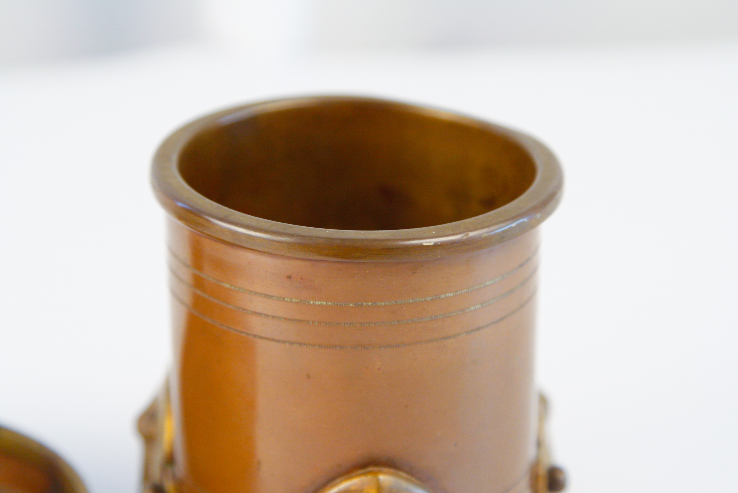 Antique Copper Grooming Set