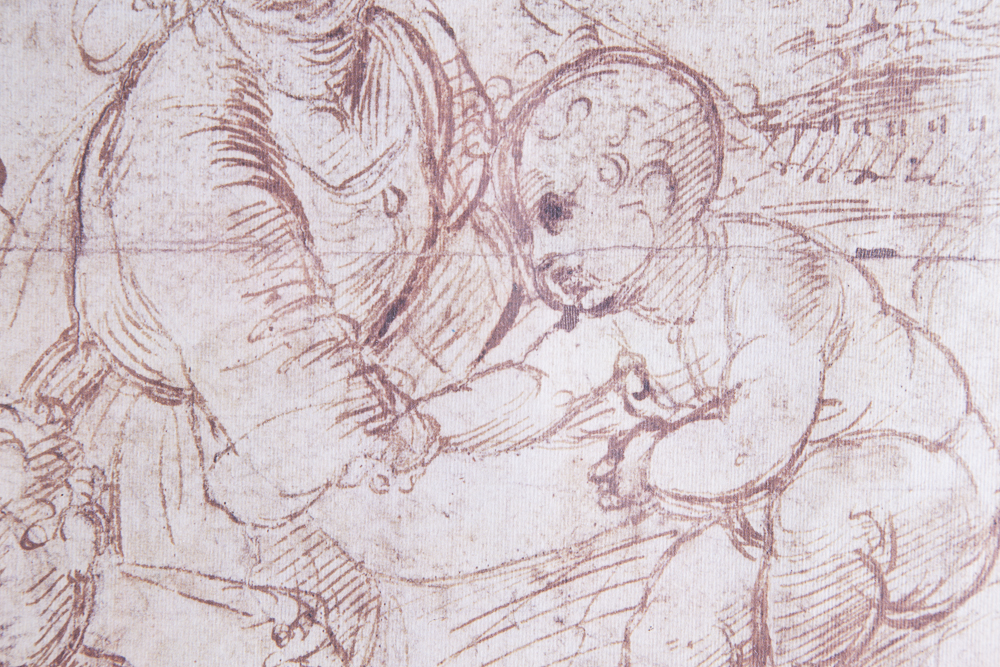 After Raphael Offset Lithograph Titled "Study For Esterhazy Madonna"