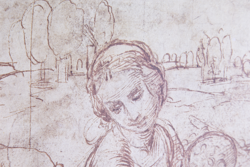 After Raphael Offset Lithograph Titled "Study For Esterhazy Madonna"