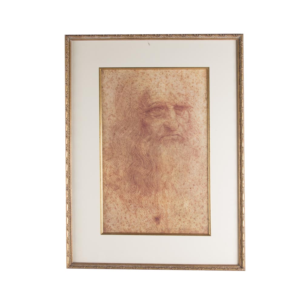 After Leonardo da Vinci Offset Lithograph