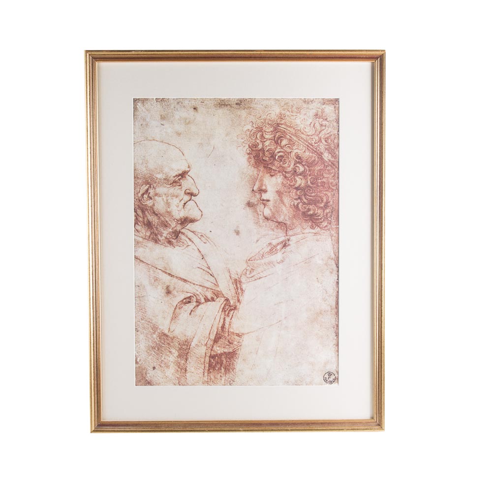 After Leonardo da Vinci Offset Lithograph