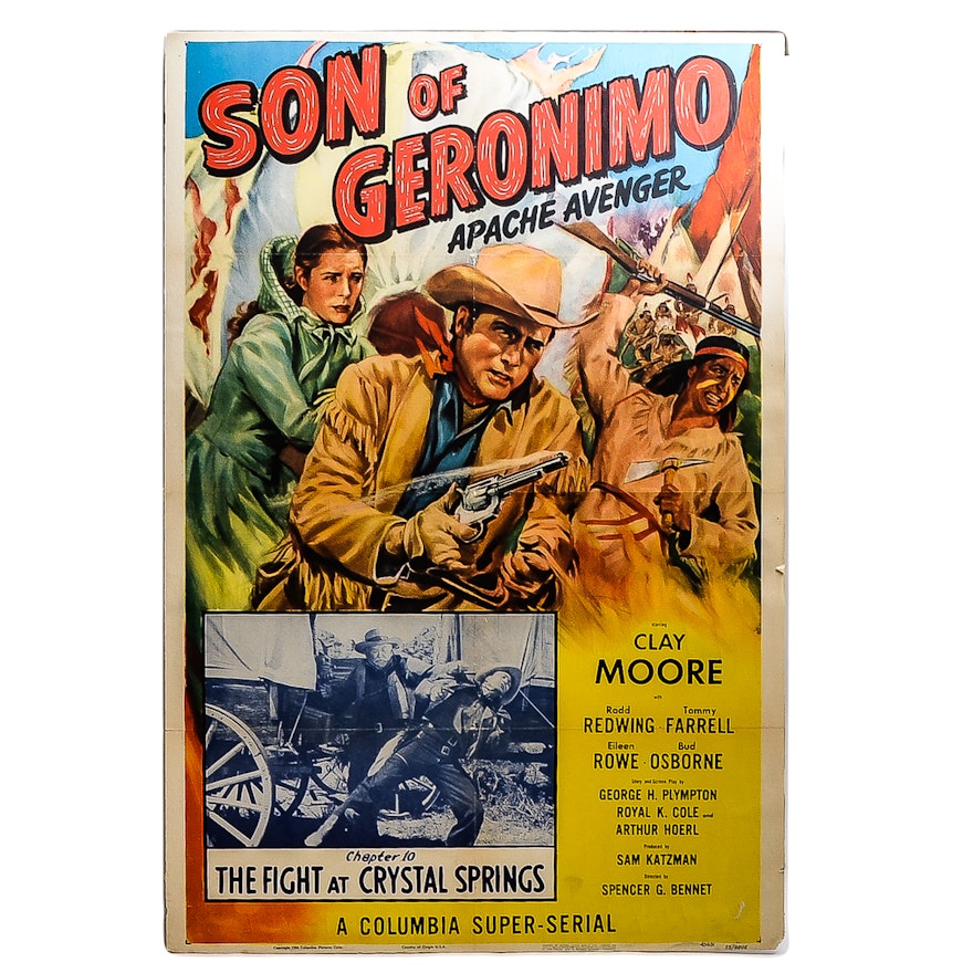 Limited Edition Son of Geronimo Movie Poster