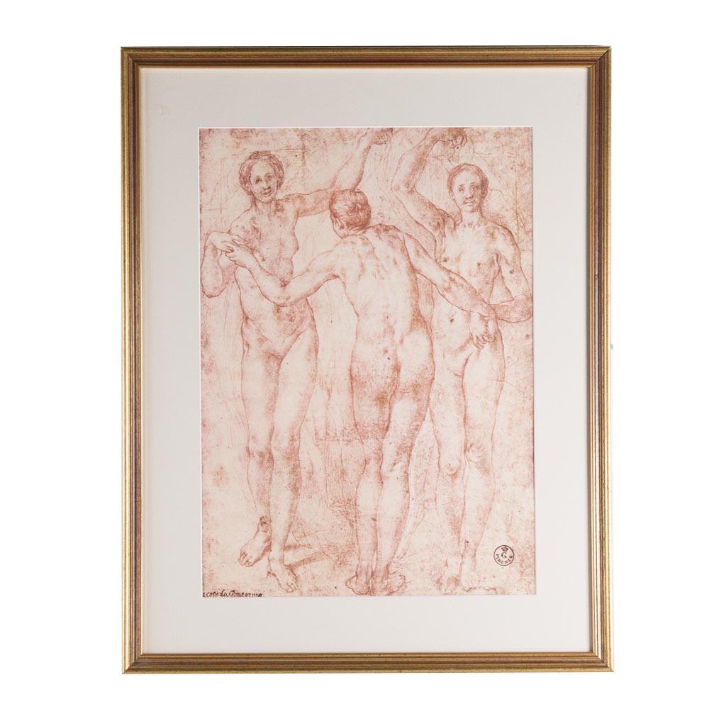After Jacopo Pontormo Offset Lithograph