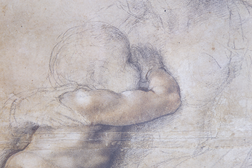 After Michelangelo Offset Lithograph "Madonna with Child"