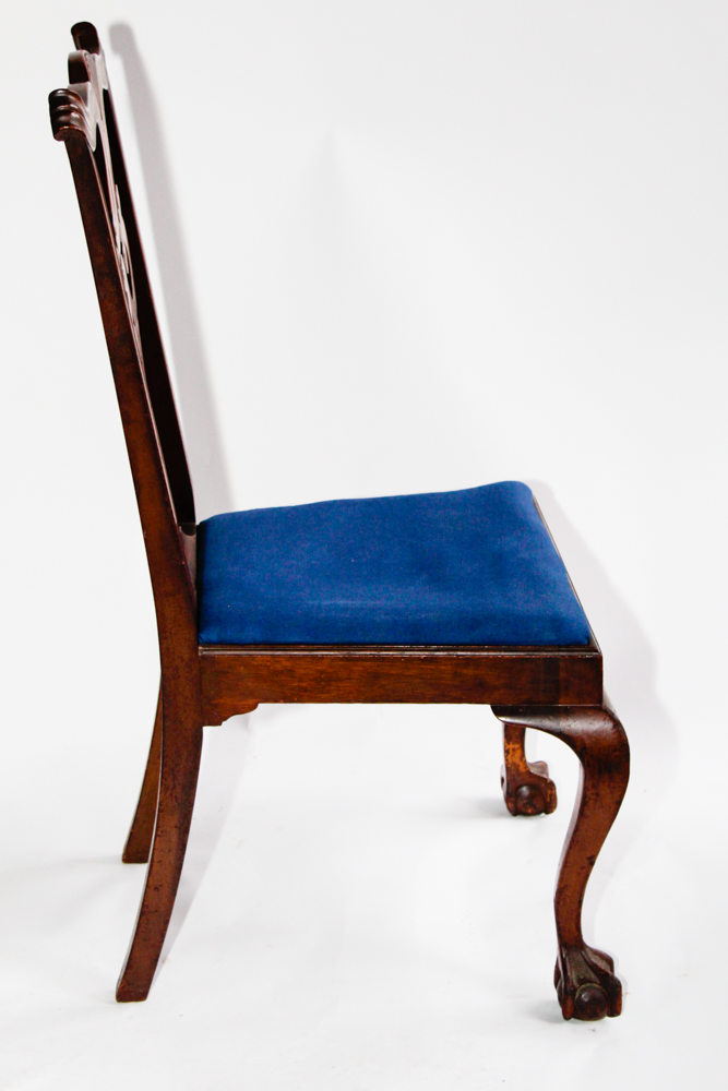 Vintage Chippendale Style Side Chair