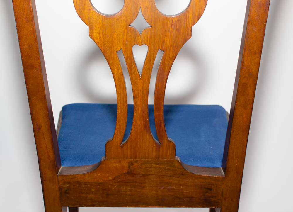 Vintage Chippendale Style Side Chair