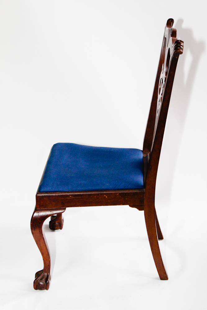 Vintage Chippendale Style Side Chair