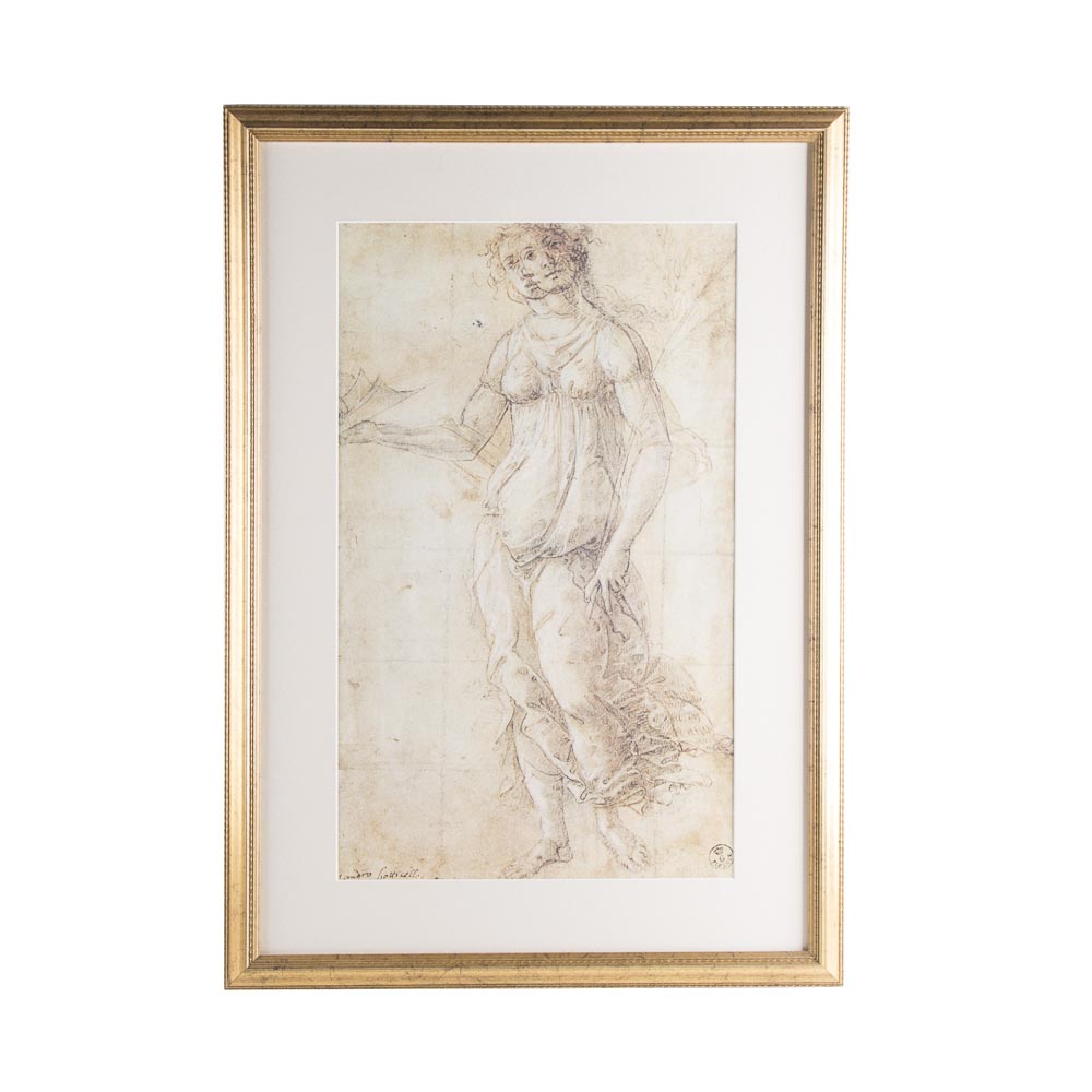 After Sandro Botticelli Offset Lithograph "Pomona"