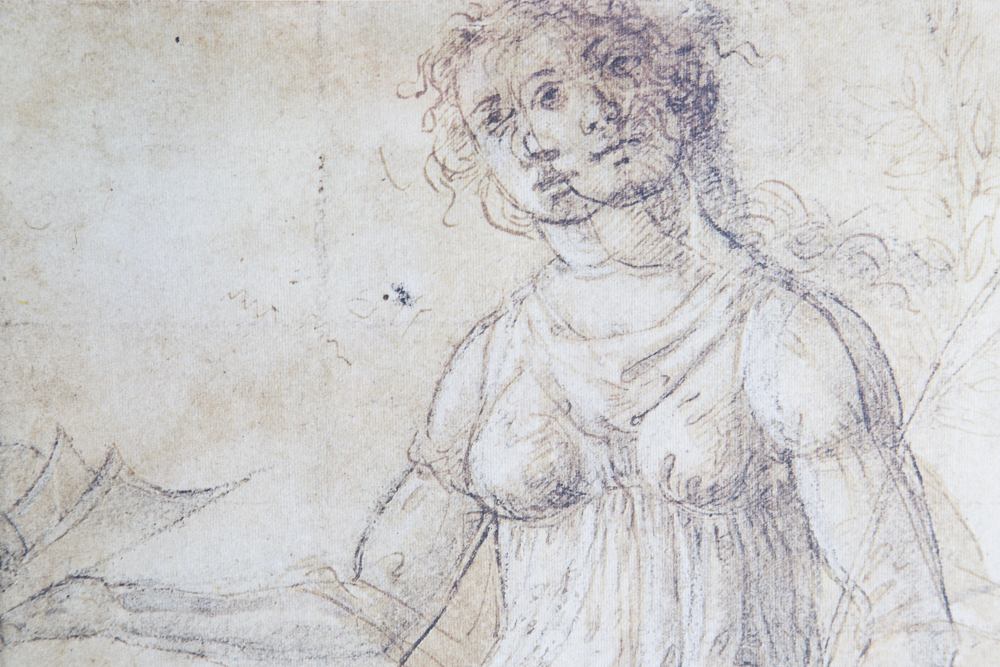 After Sandro Botticelli Offset Lithograph "Pomona"