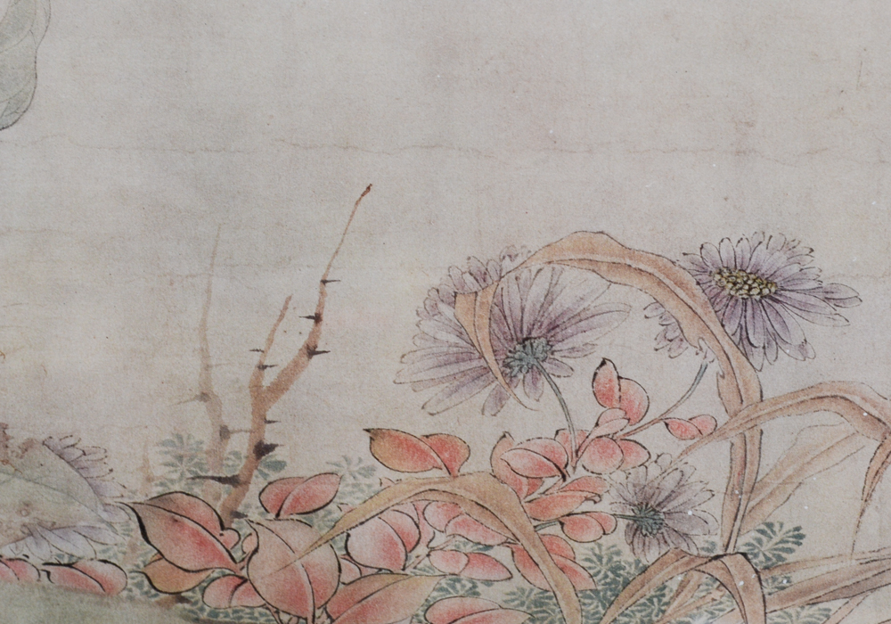 Framed Chinese Offset Lithograph After "Butterflies Sketched From Life" by Zhao Chang