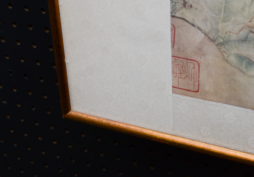 Framed Chinese Offset Lithograph After "Butterflies Sketched From Life" by Zhao Chang