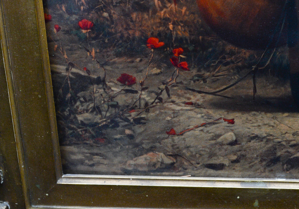 After Bruno Piglhein Lithograph "The Blind Woman in Poppy Field"