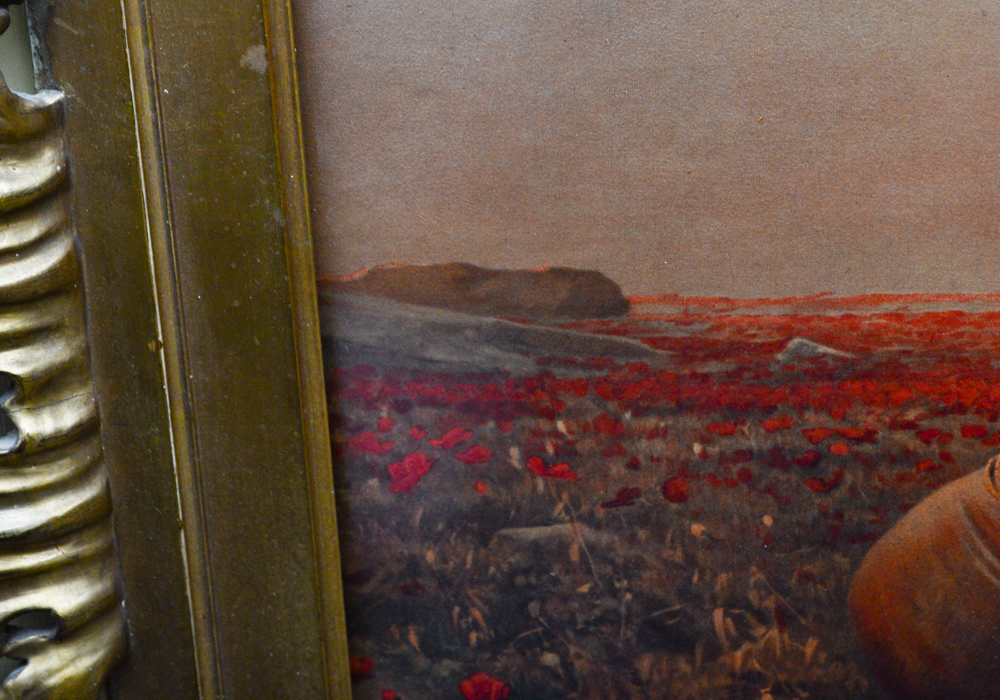 After Bruno Piglhein Lithograph "The Blind Woman in Poppy Field"