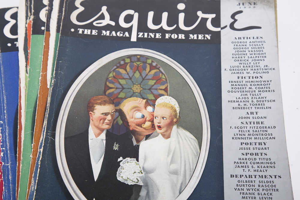 Assortment of Vintage "Esquire" Magazine Covers