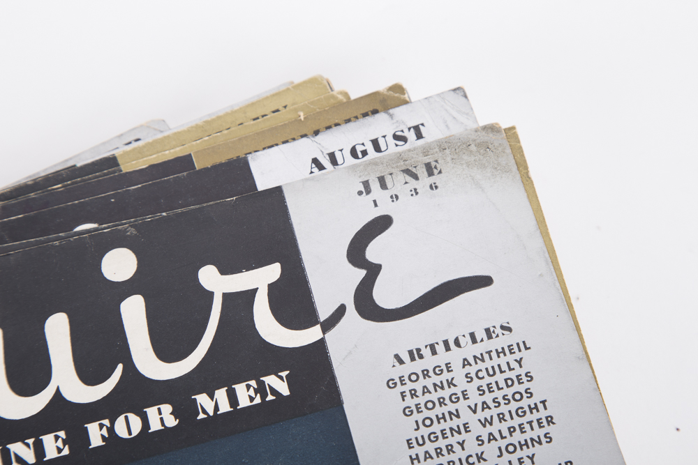 Assortment of Vintage "Esquire" Magazine Covers