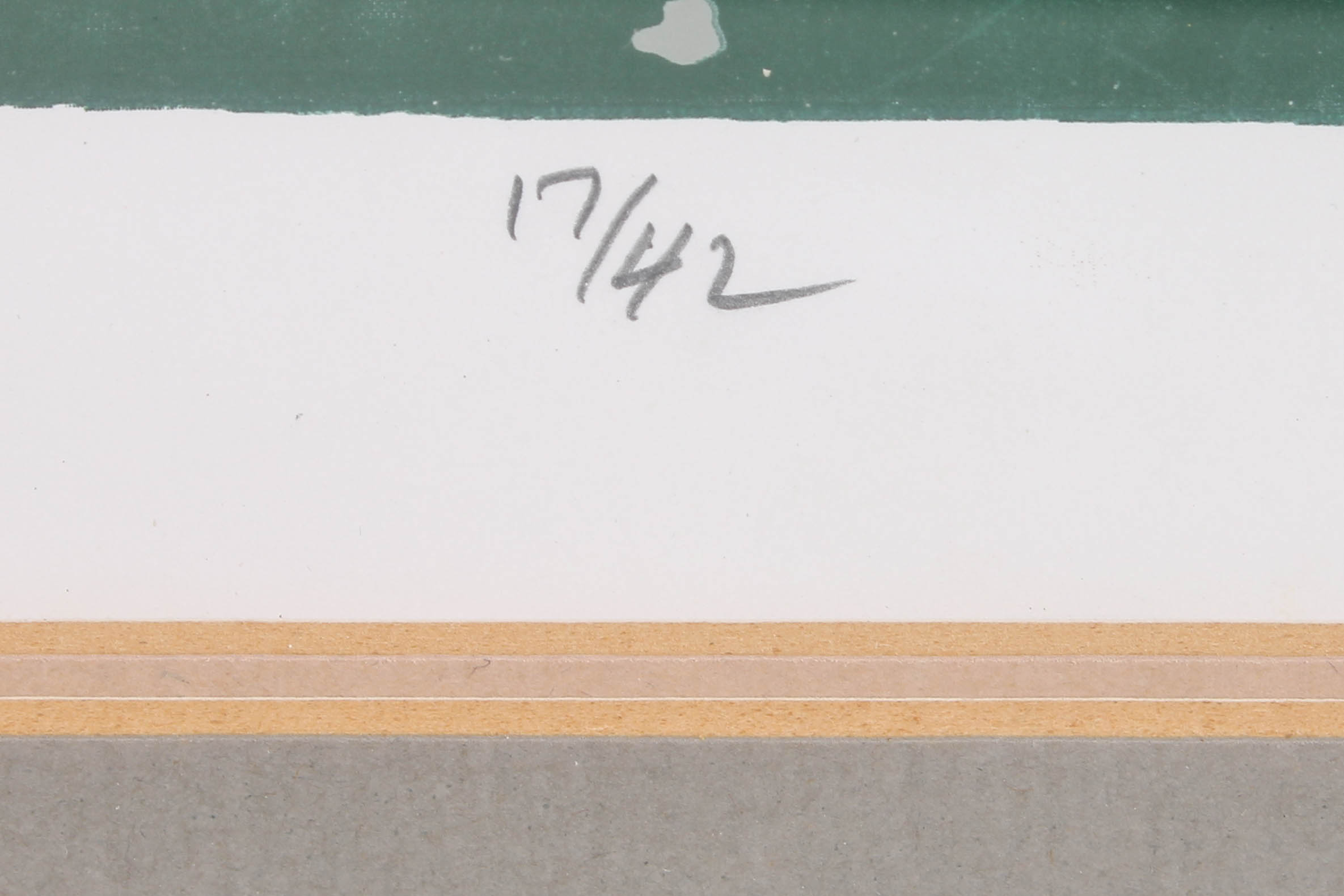 Bernard Phillip Blake Lithograph "Man-Face in Half Dome"