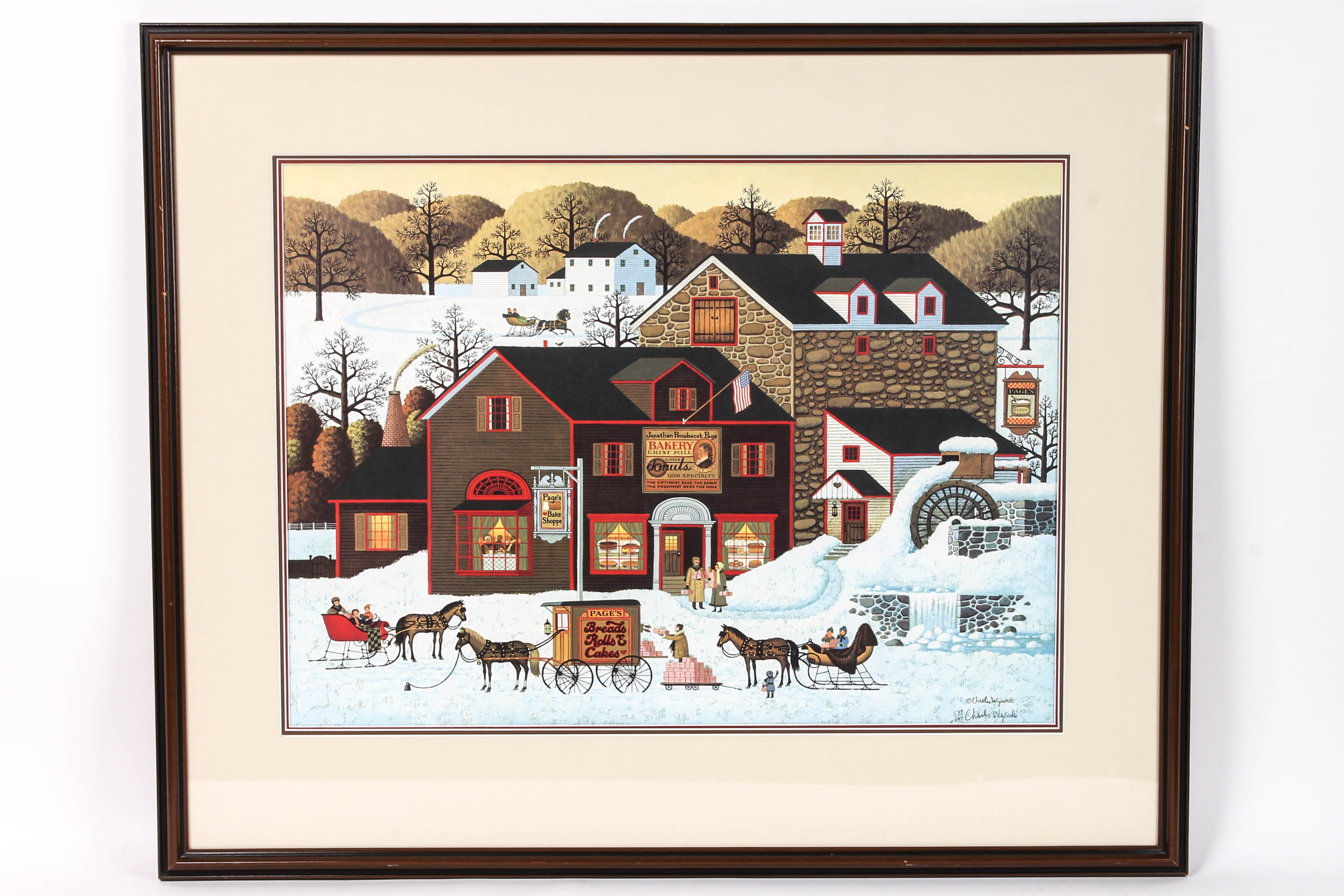 Pair of Charles Wysocki Framed Prints