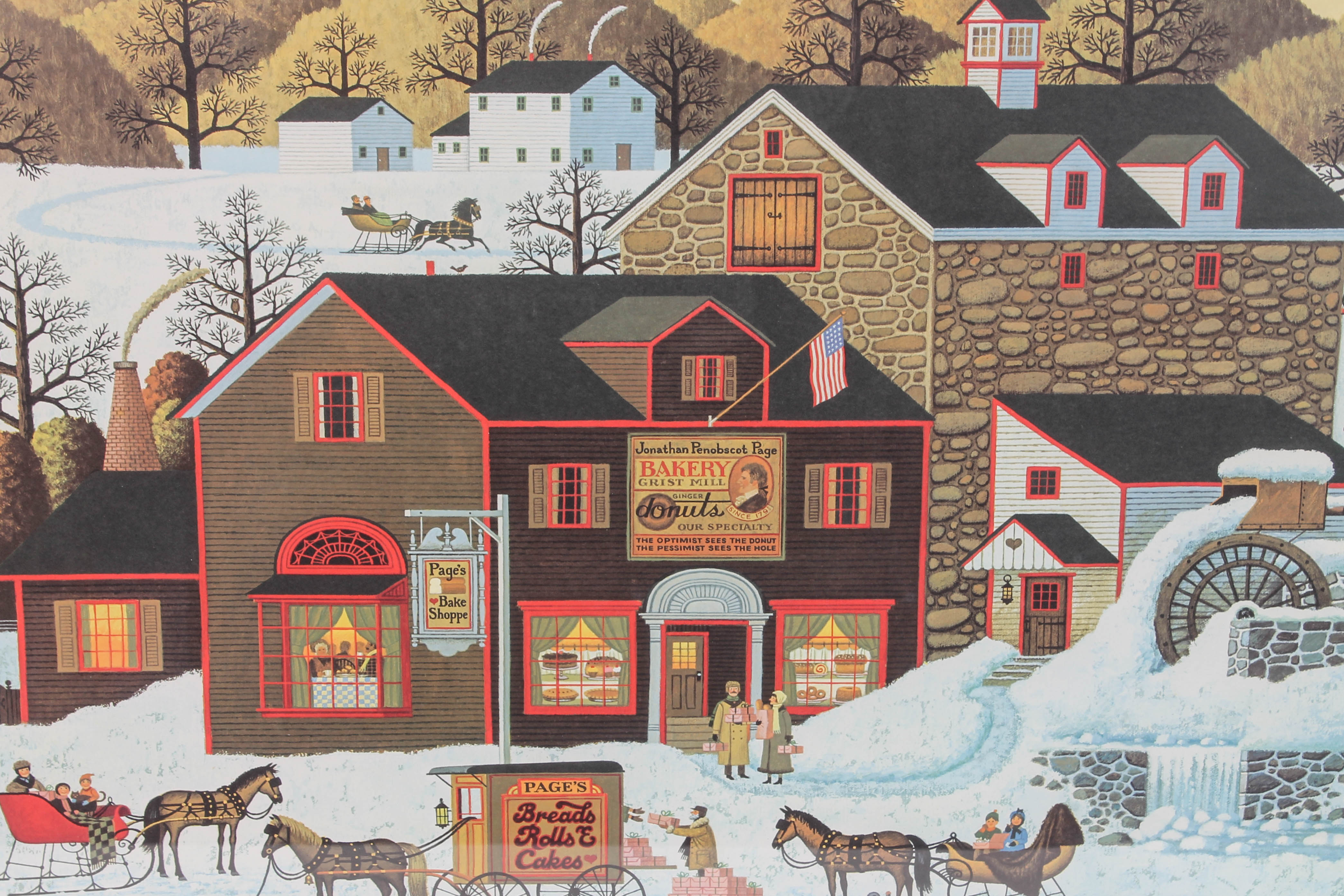 Pair of Charles Wysocki Framed Prints