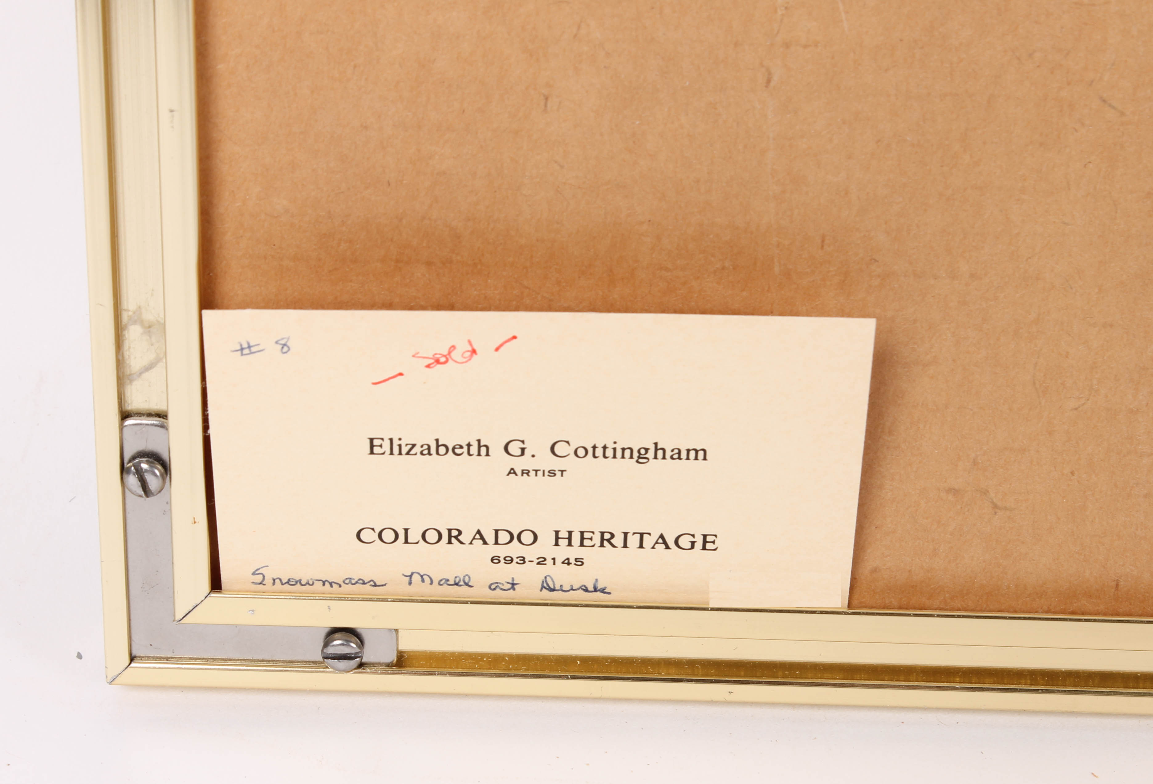 Elizabeth G. Cottingham Watercolor Painting Collection