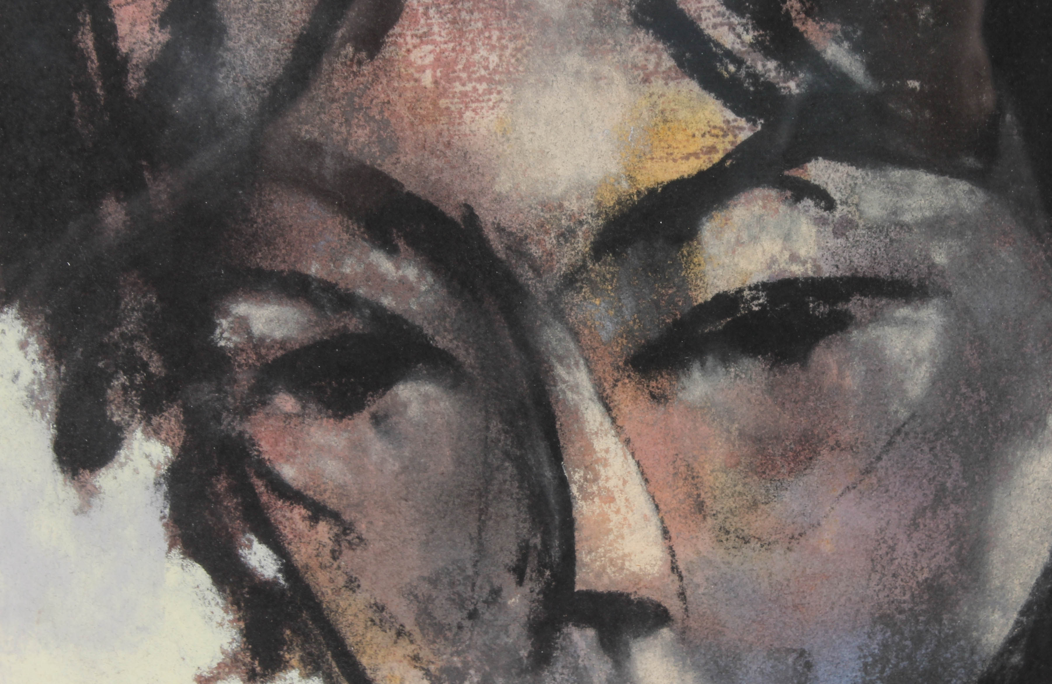 Pawel (Paul) Kontny Original Pastel Drawing of a Young Man