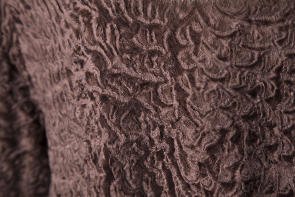 Revillon Lamb and Fox Fur Coat