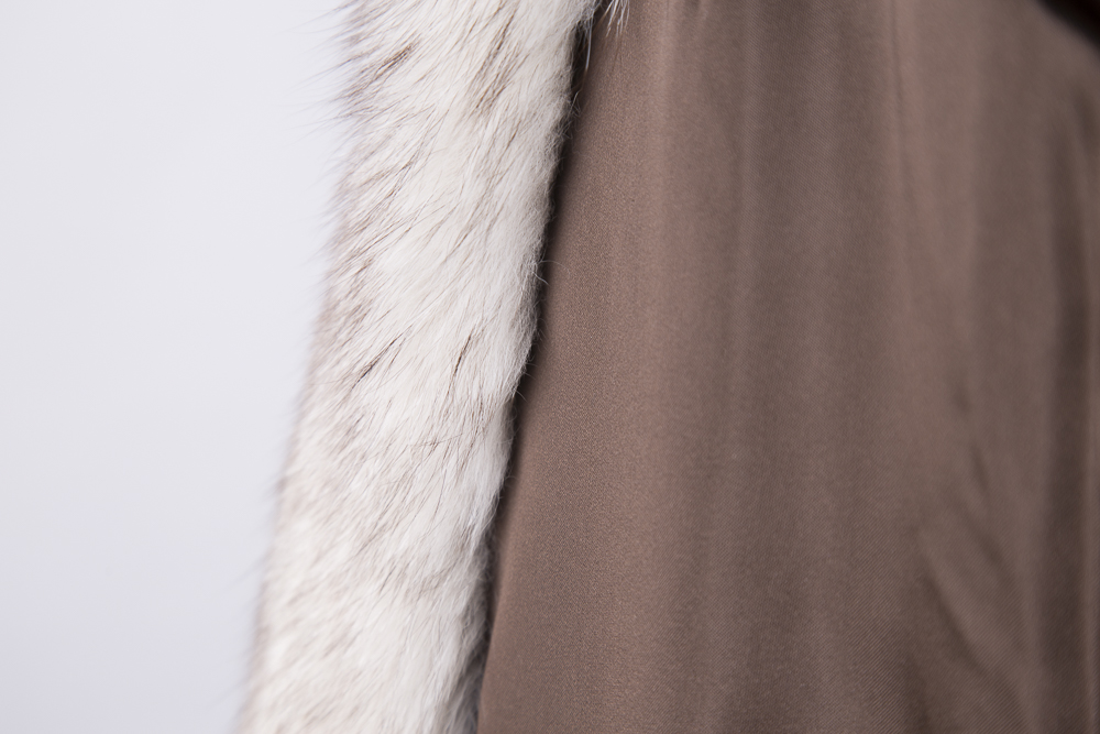 Revillon Lamb and Fox Fur Coat