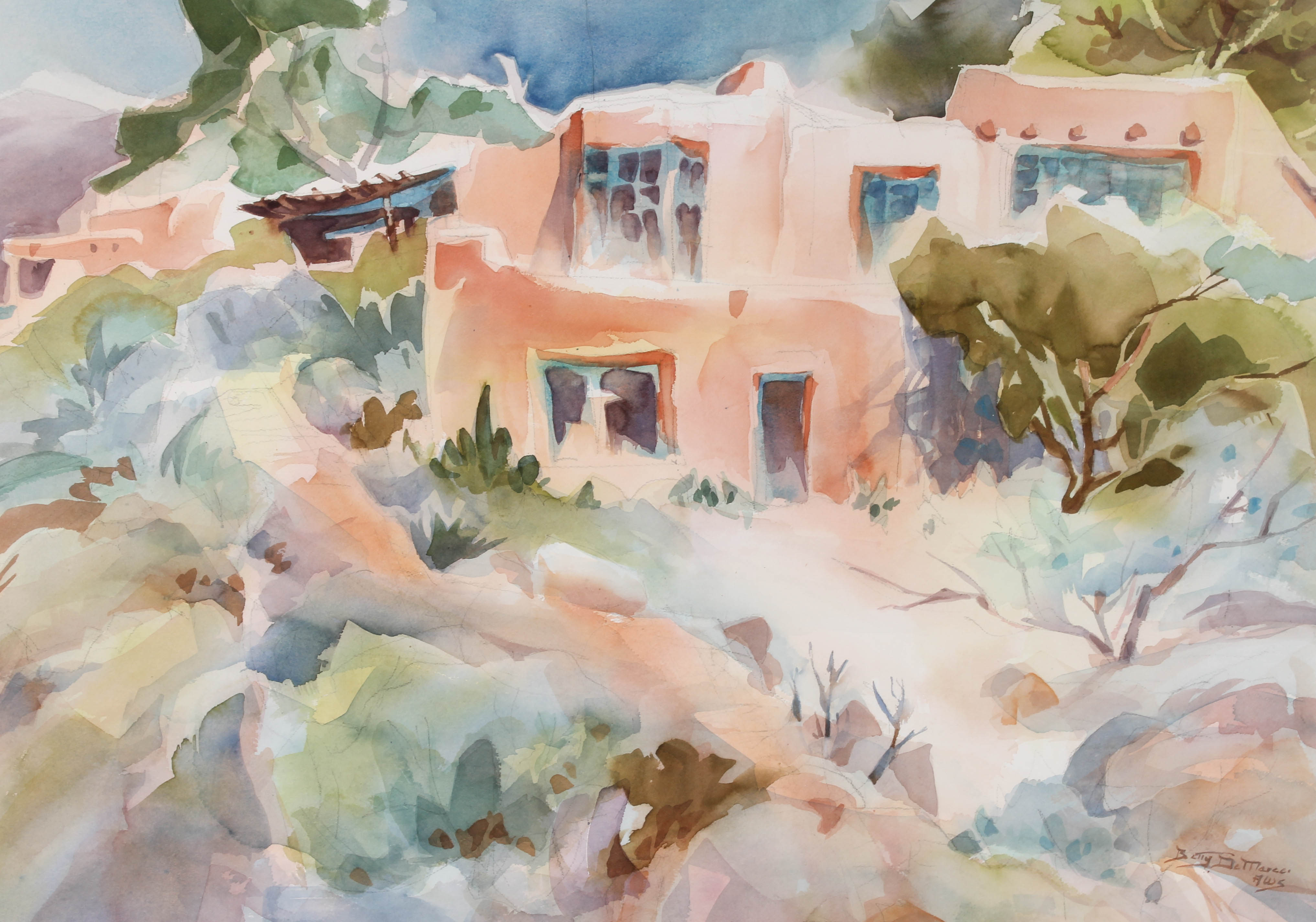 Betty DeMarce Original Watercolor Painting