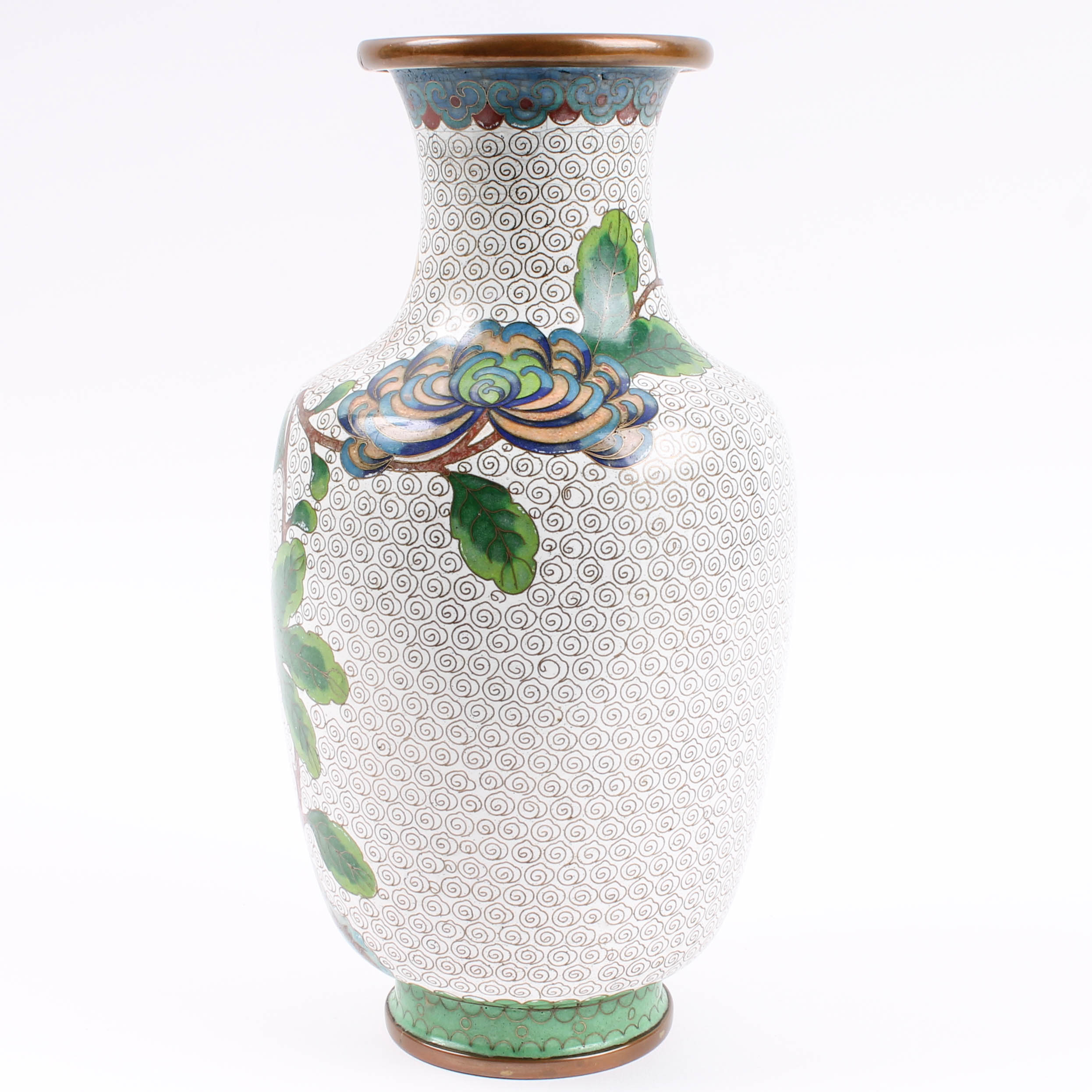 Finely Wrought Chinese Cloisonné Vase