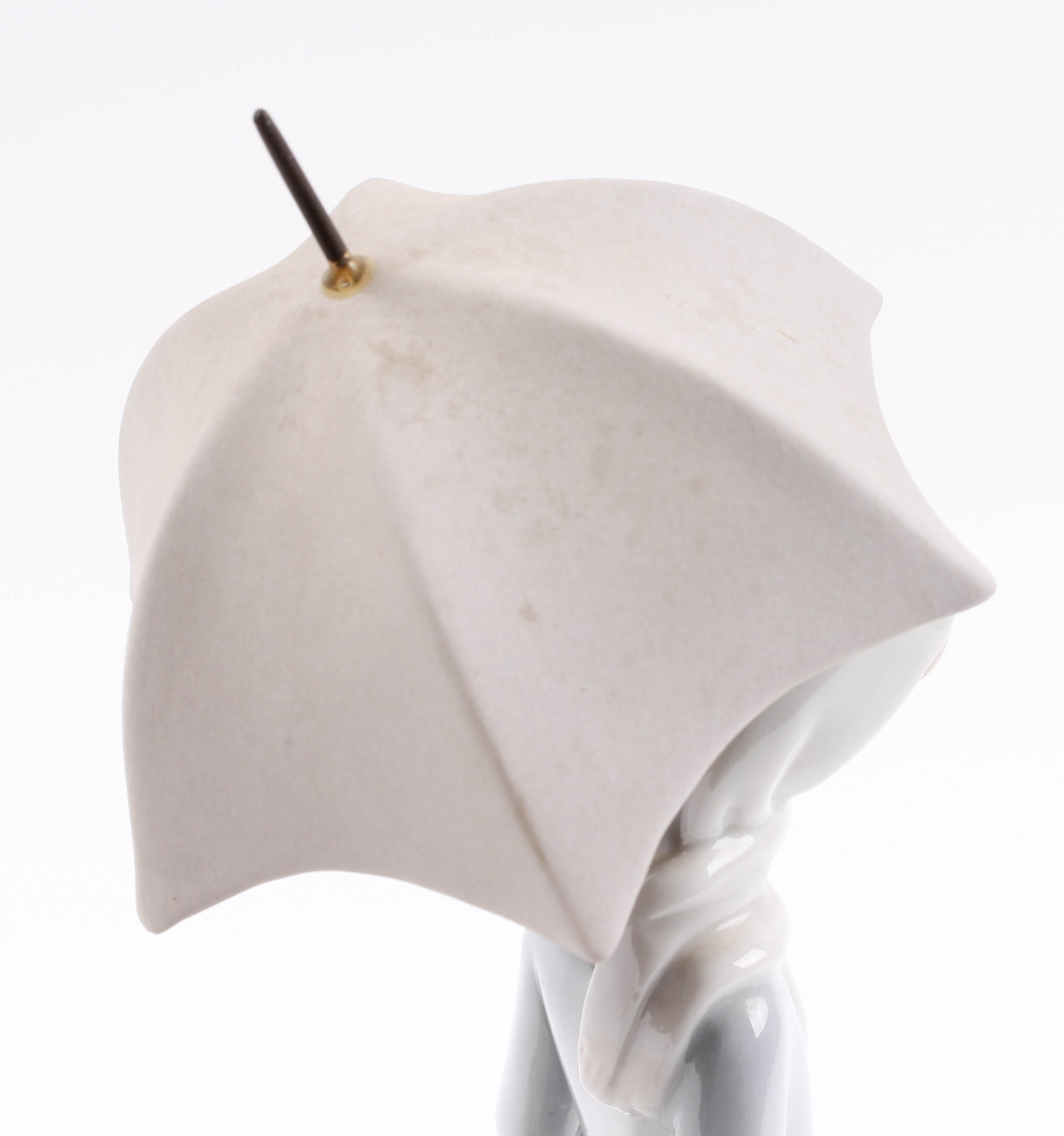 Lladro "Girl with Umbrella and Geese" Figurine