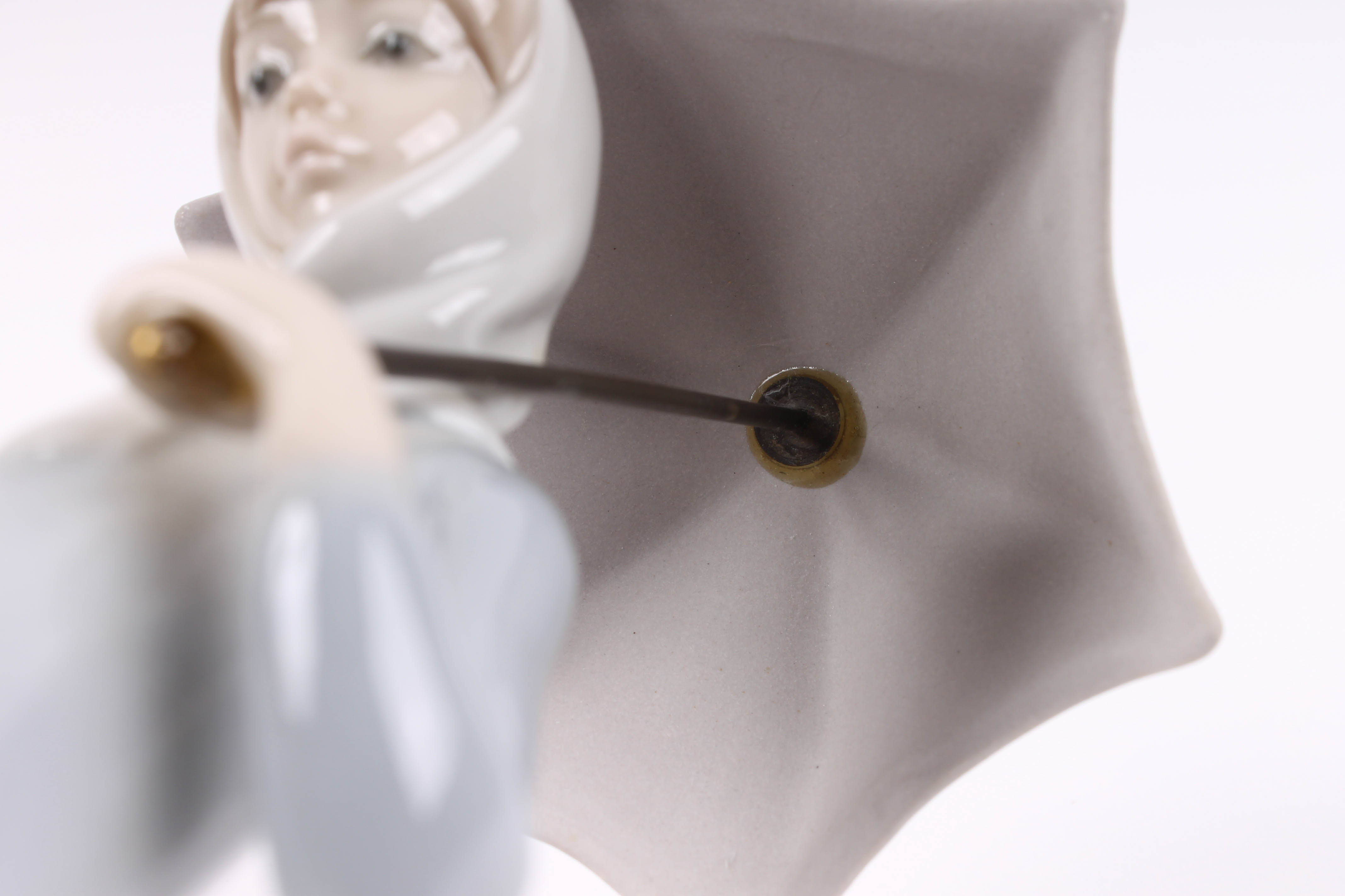 Lladro "Girl with Umbrella and Geese" Figurine