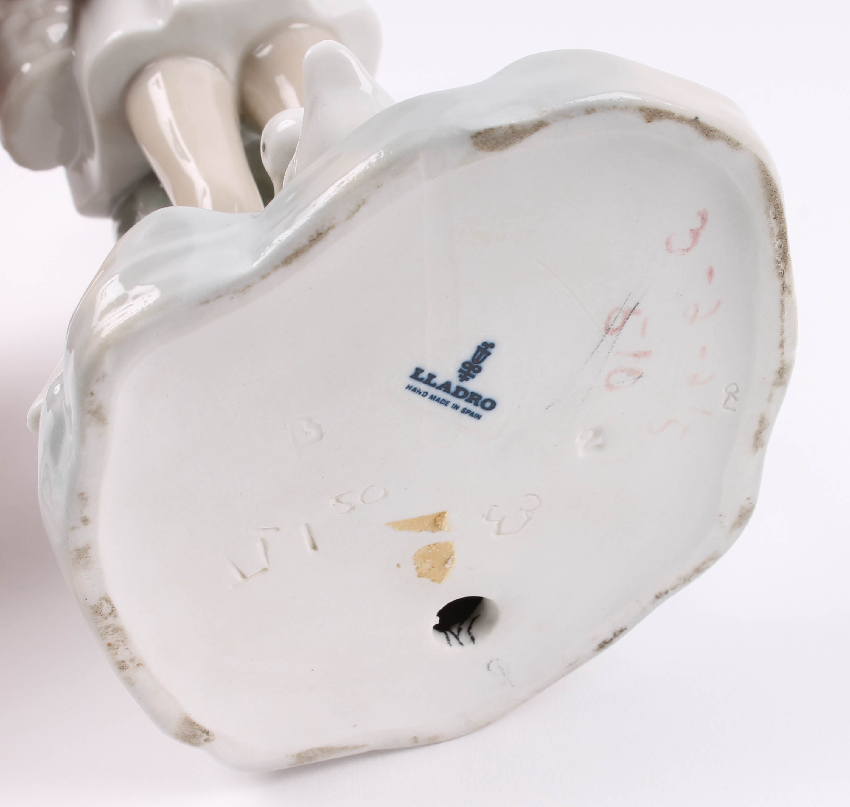 Lladro "Girl with Umbrella and Geese" Figurine