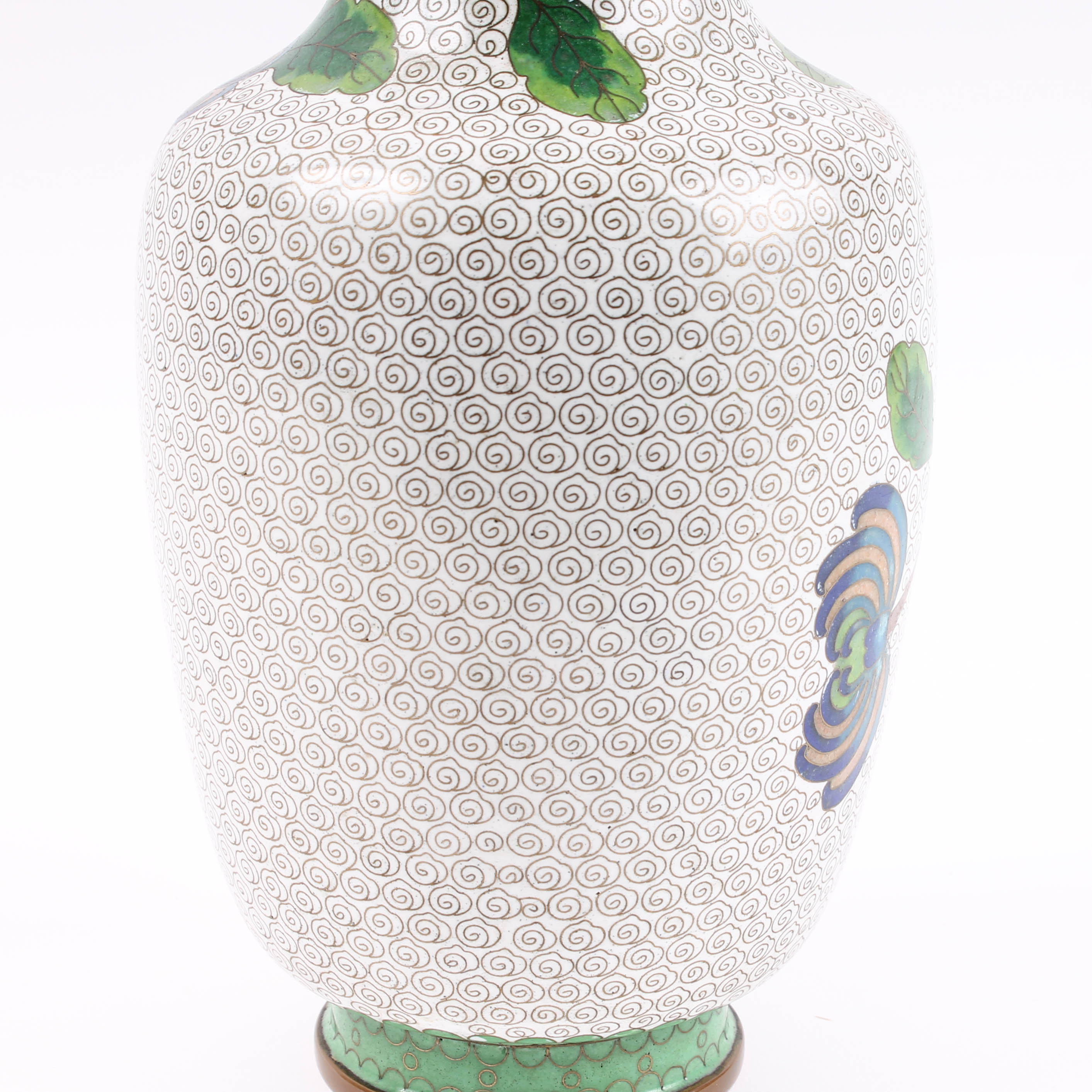 Finely Wrought Chinese Cloisonné Vase