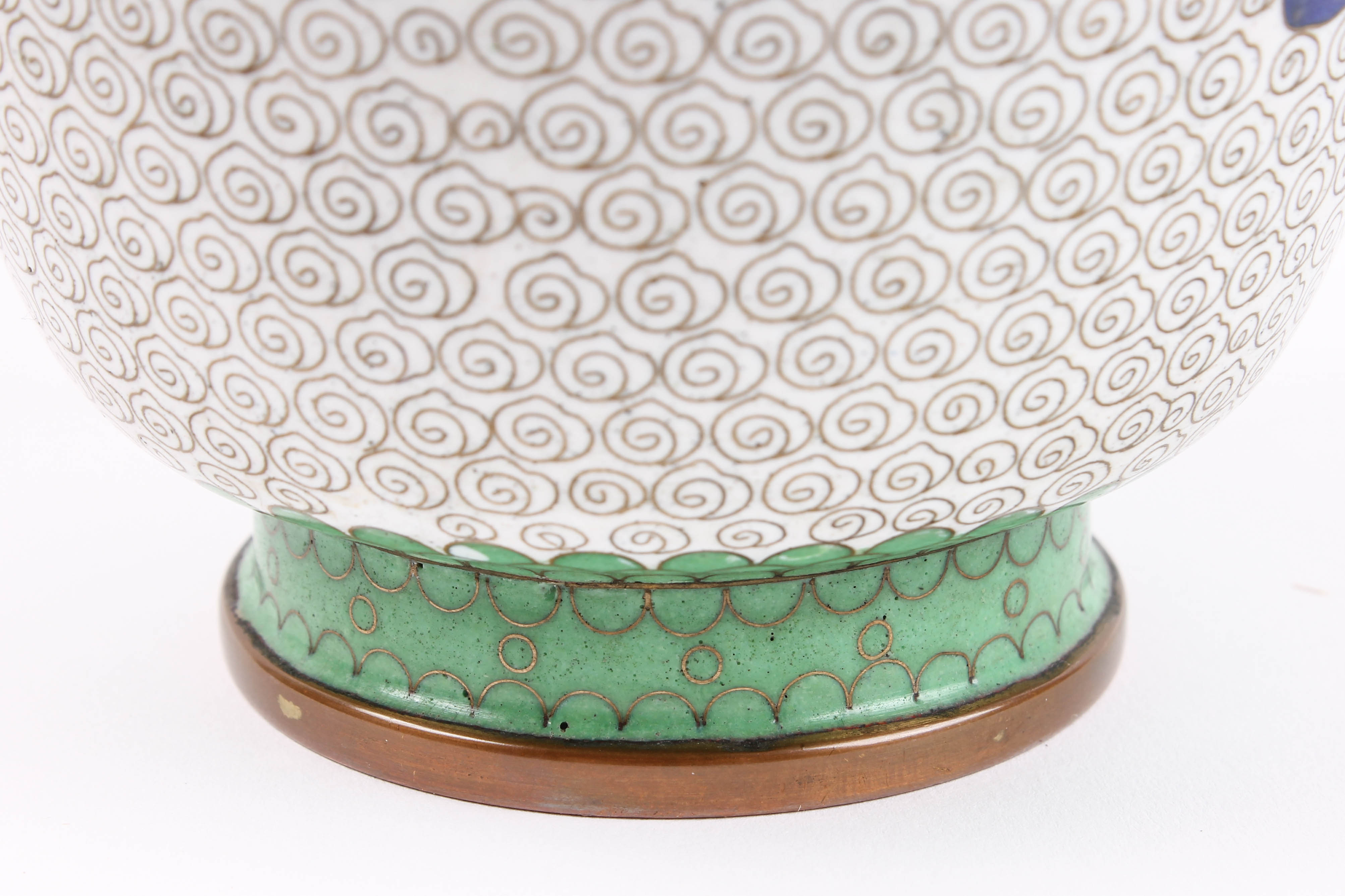 Finely Wrought Chinese Cloisonné Vase