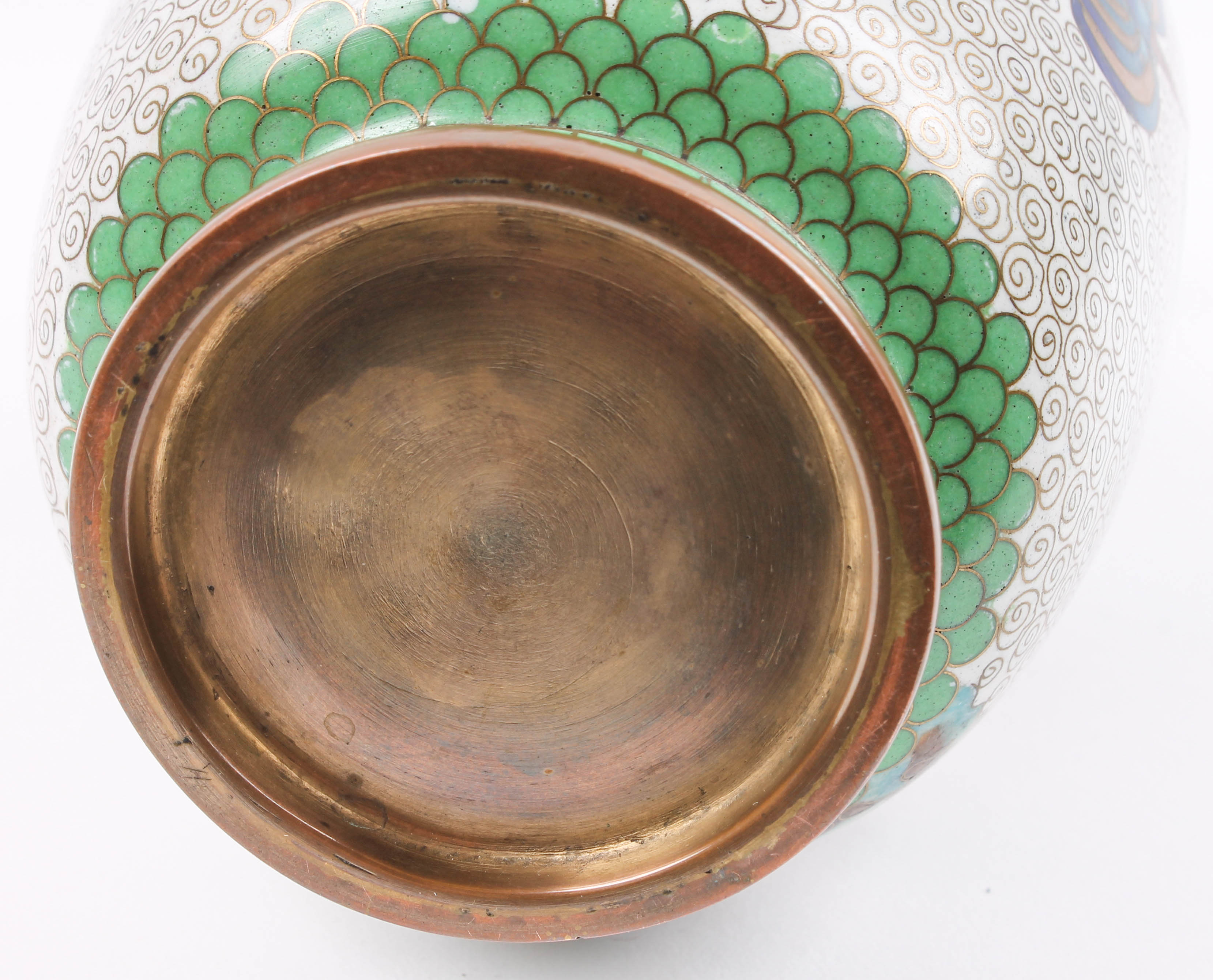 Finely Wrought Chinese Cloisonné Vase