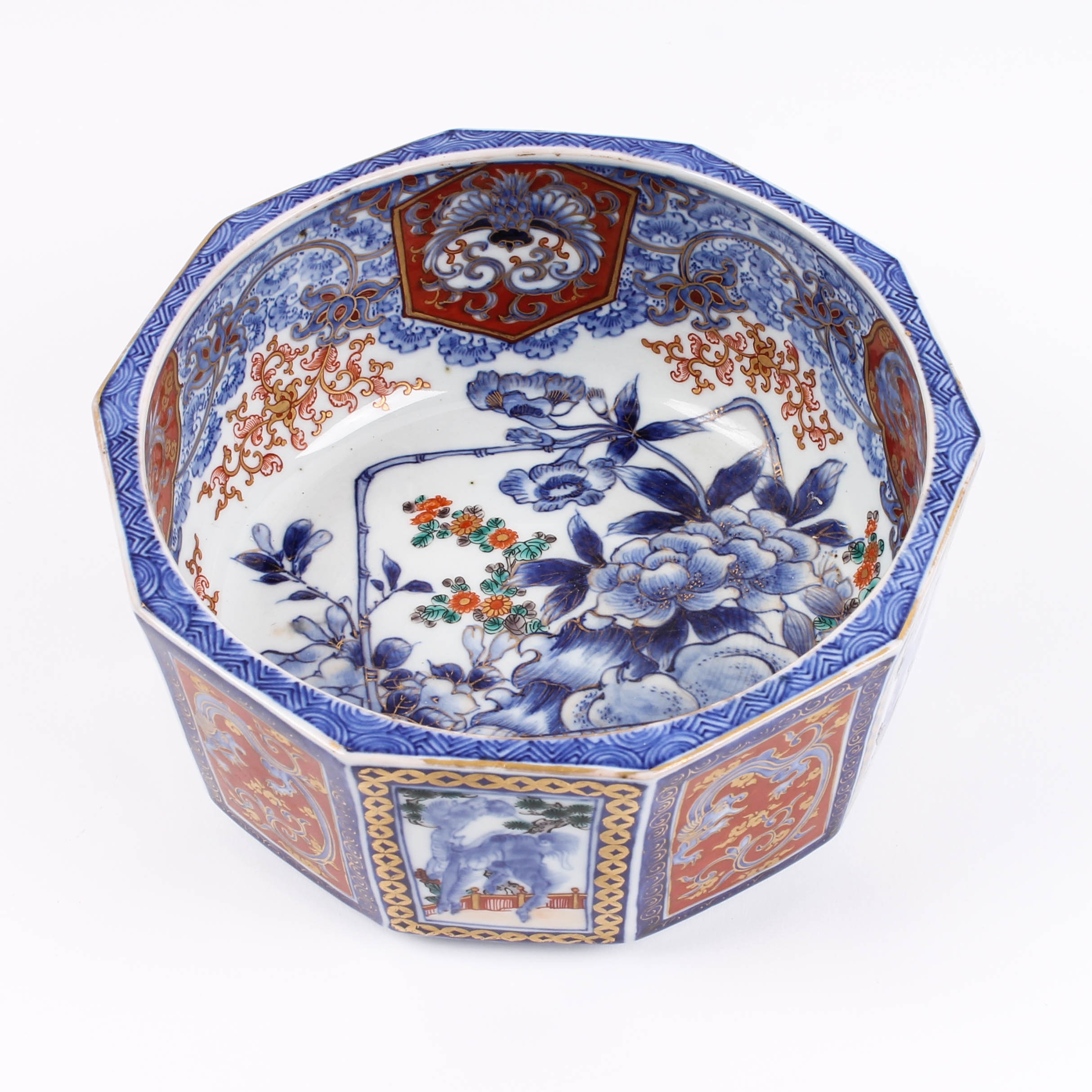 Antique Meiji Period Hand-Painted Japanese Imari Porcelain Dish