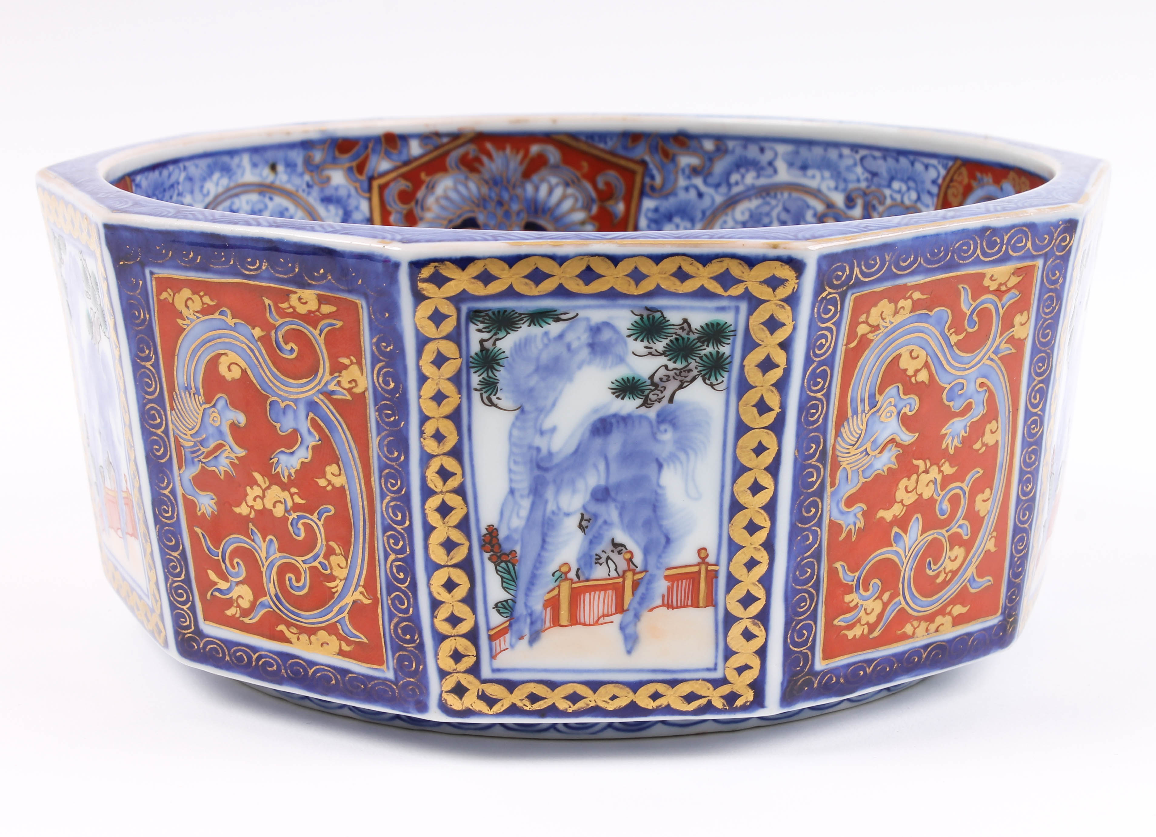 Antique Meiji Period Hand-Painted Japanese Imari Porcelain Dish