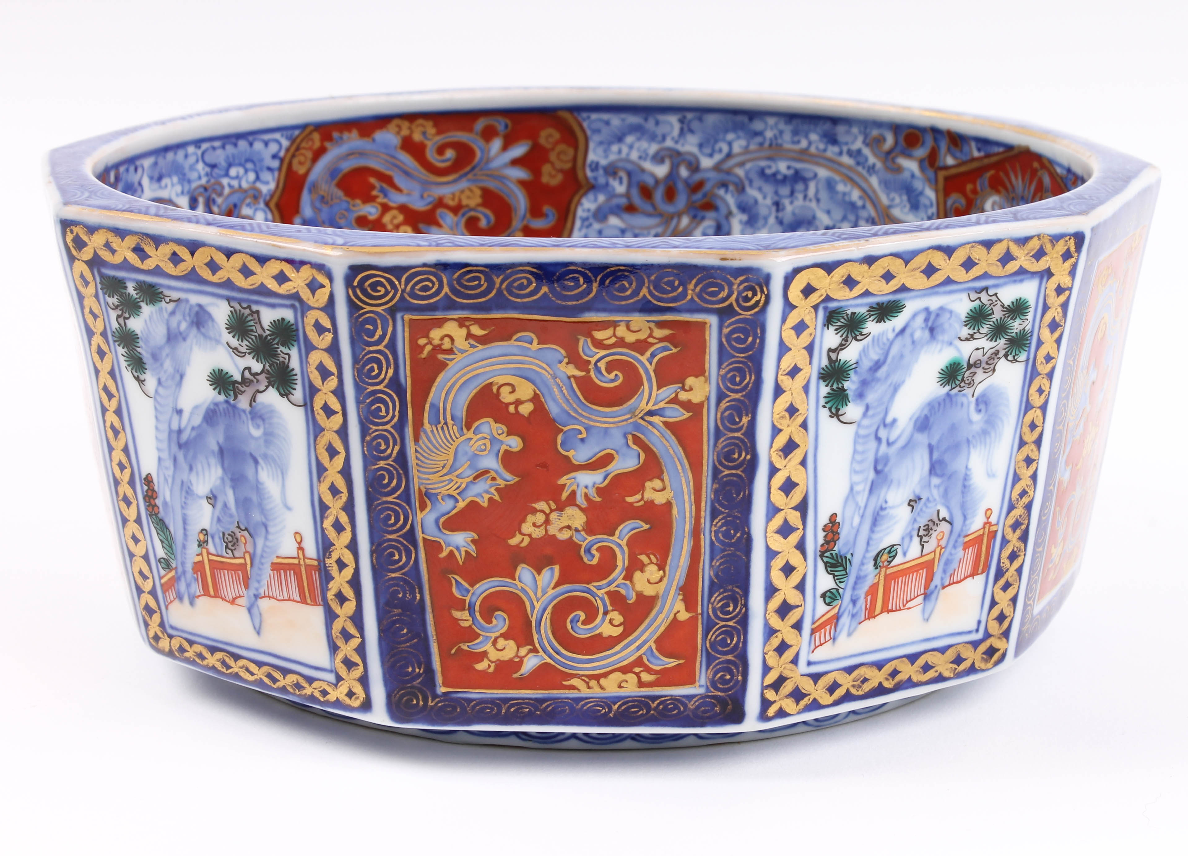 Antique Meiji Period Hand-Painted Japanese Imari Porcelain Dish