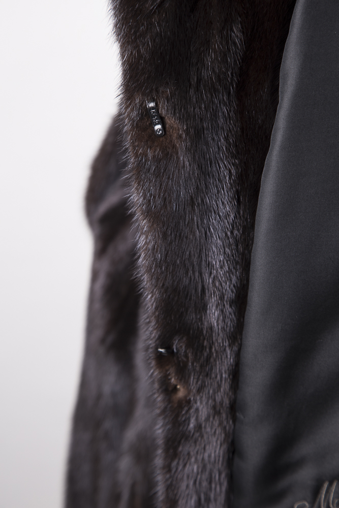 Women's Mano Swartz Mink Coat and Headwrap