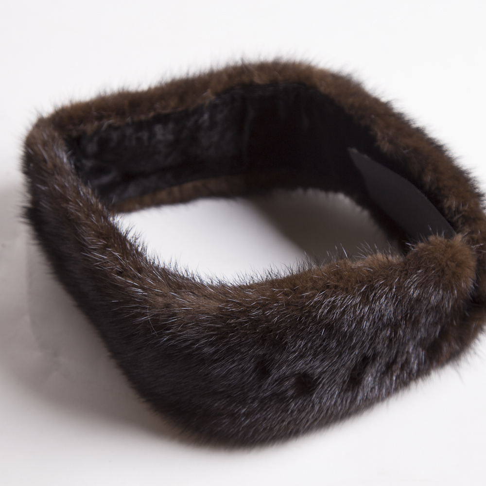 Women's Mano Swartz Mink Coat and Headwrap