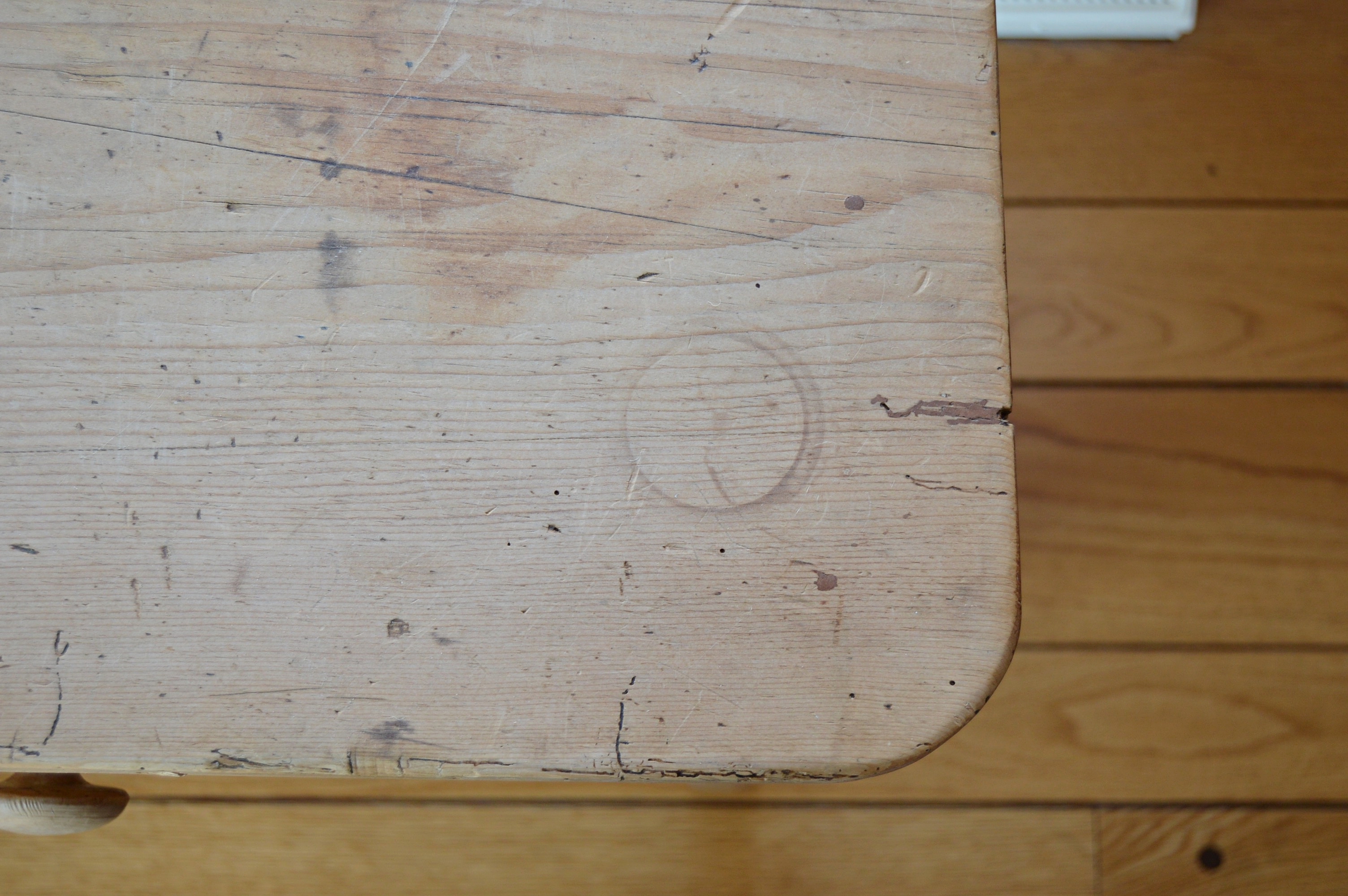 French Pine Console Table