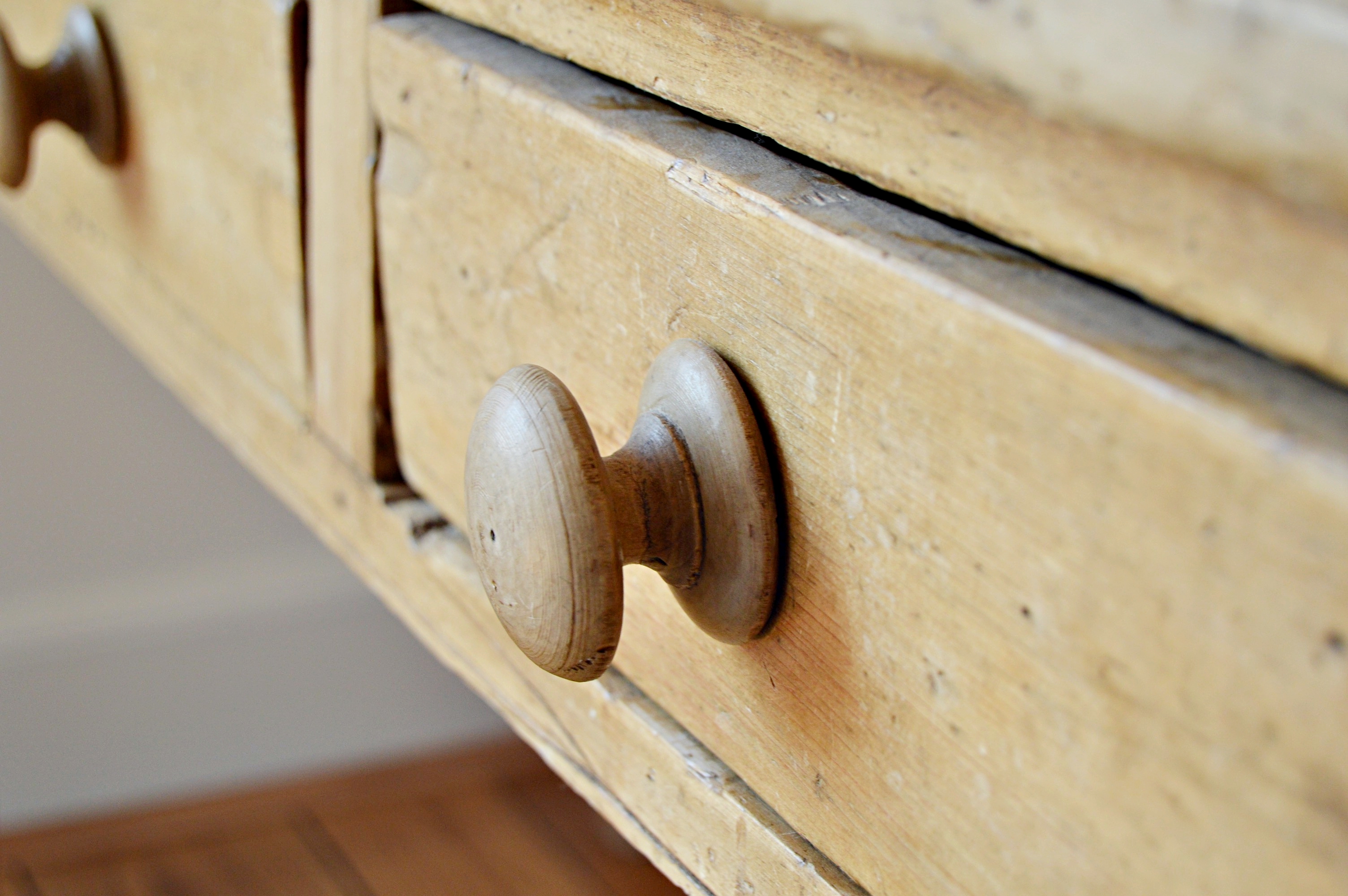 French Pine Console Table