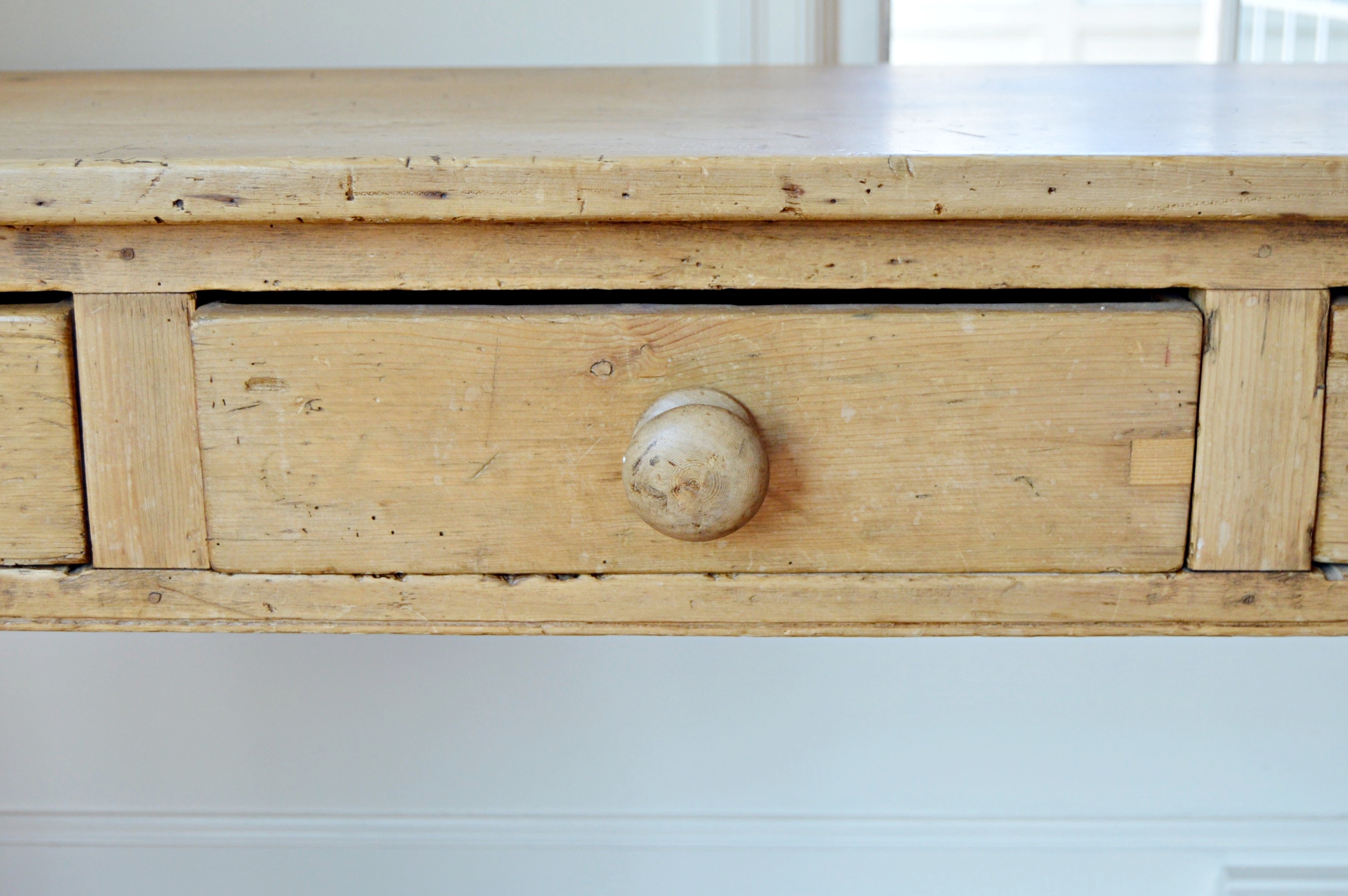 French Pine Console Table