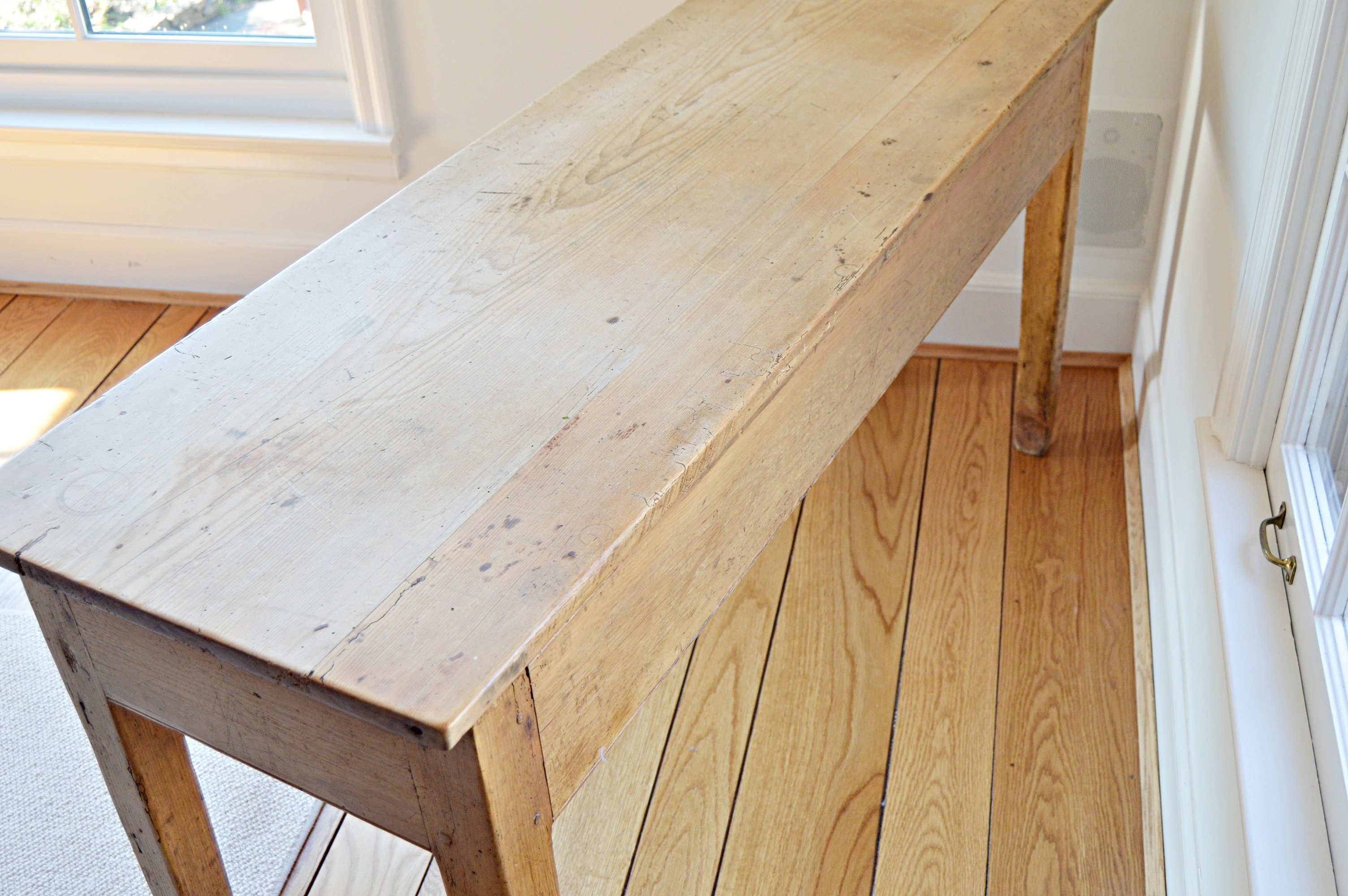 French Pine Console Table