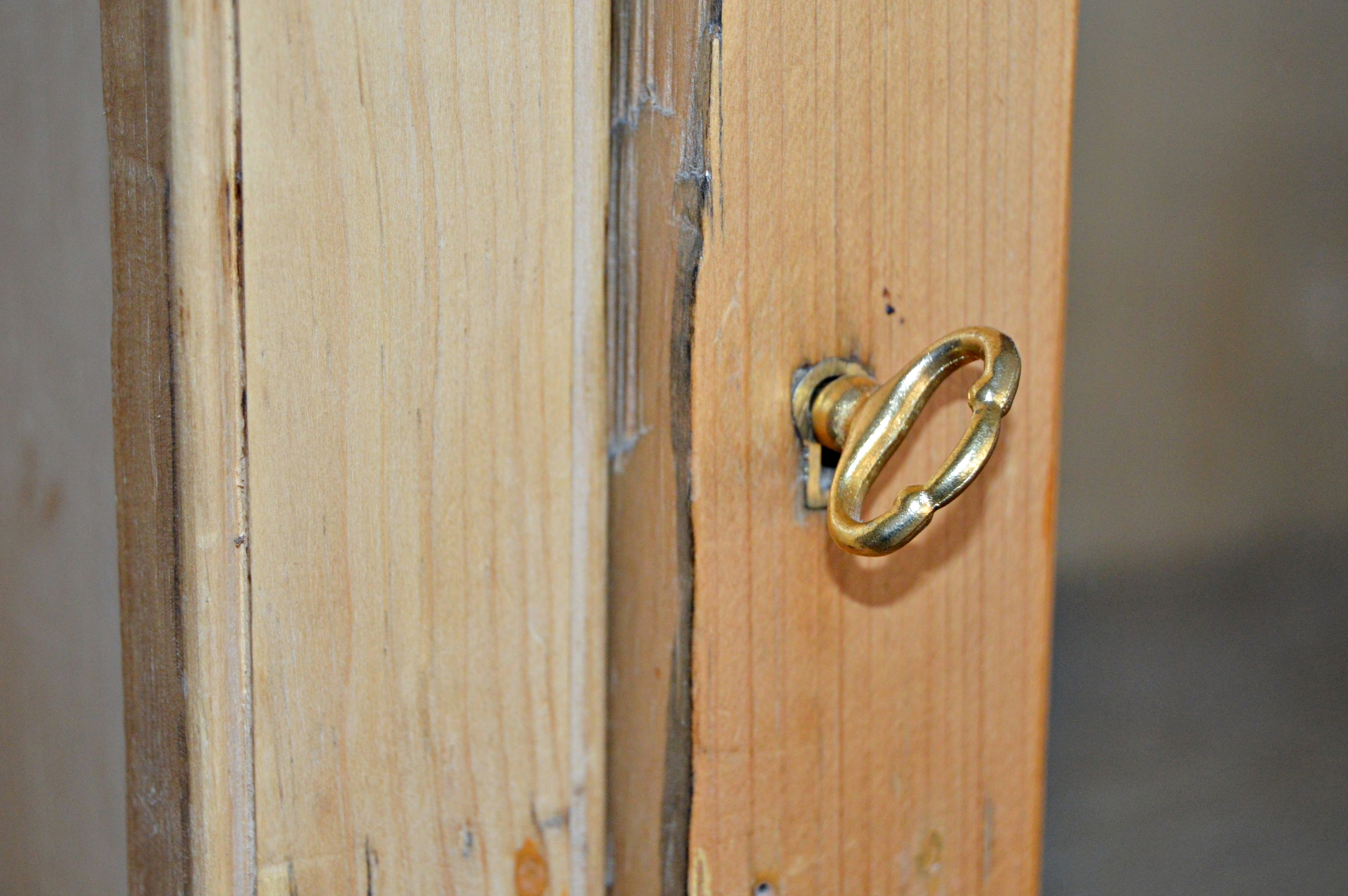 Country French Style Pine Step Back Cupboard
