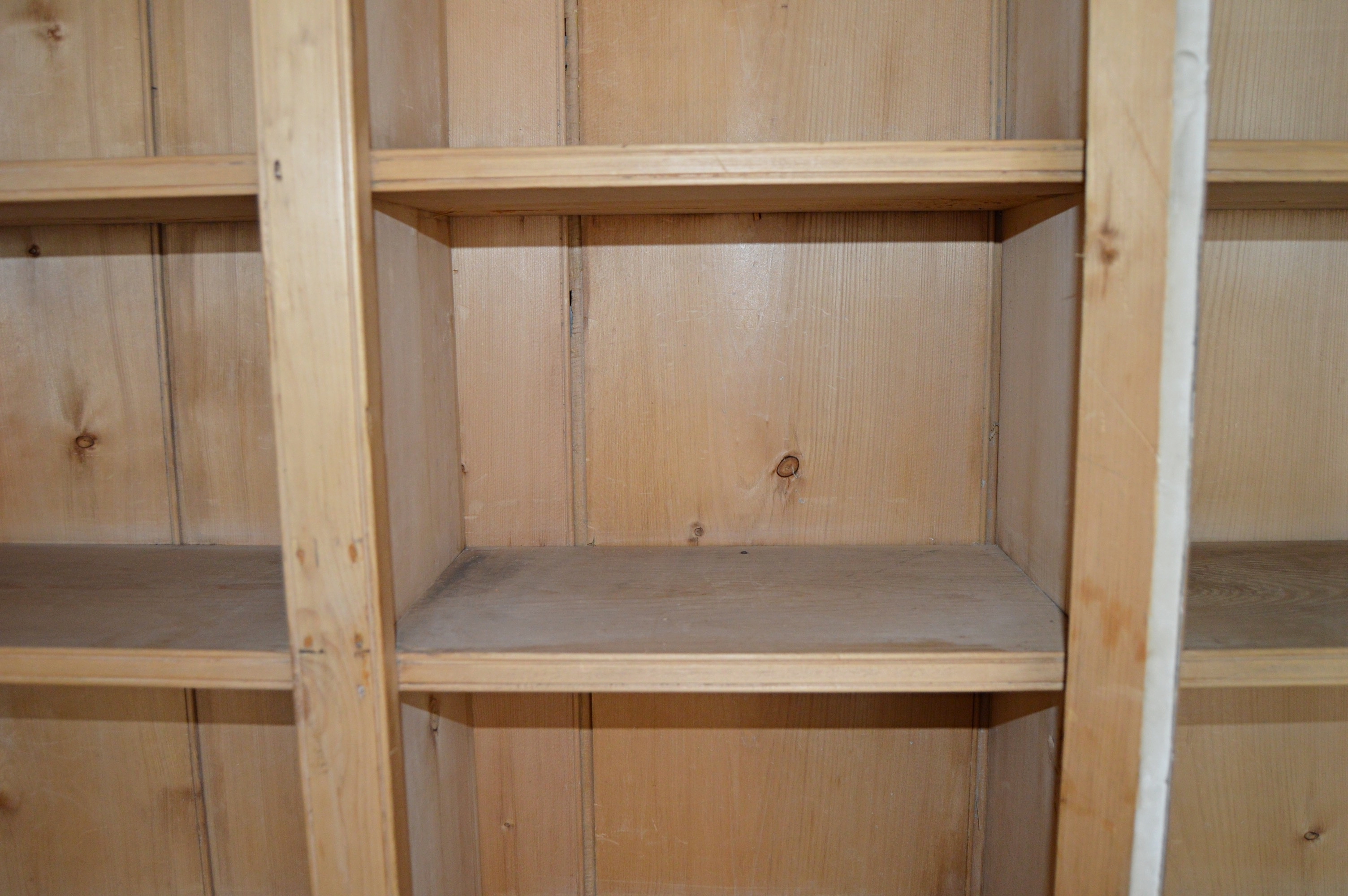 Country French Style Pine Step Back Cupboard