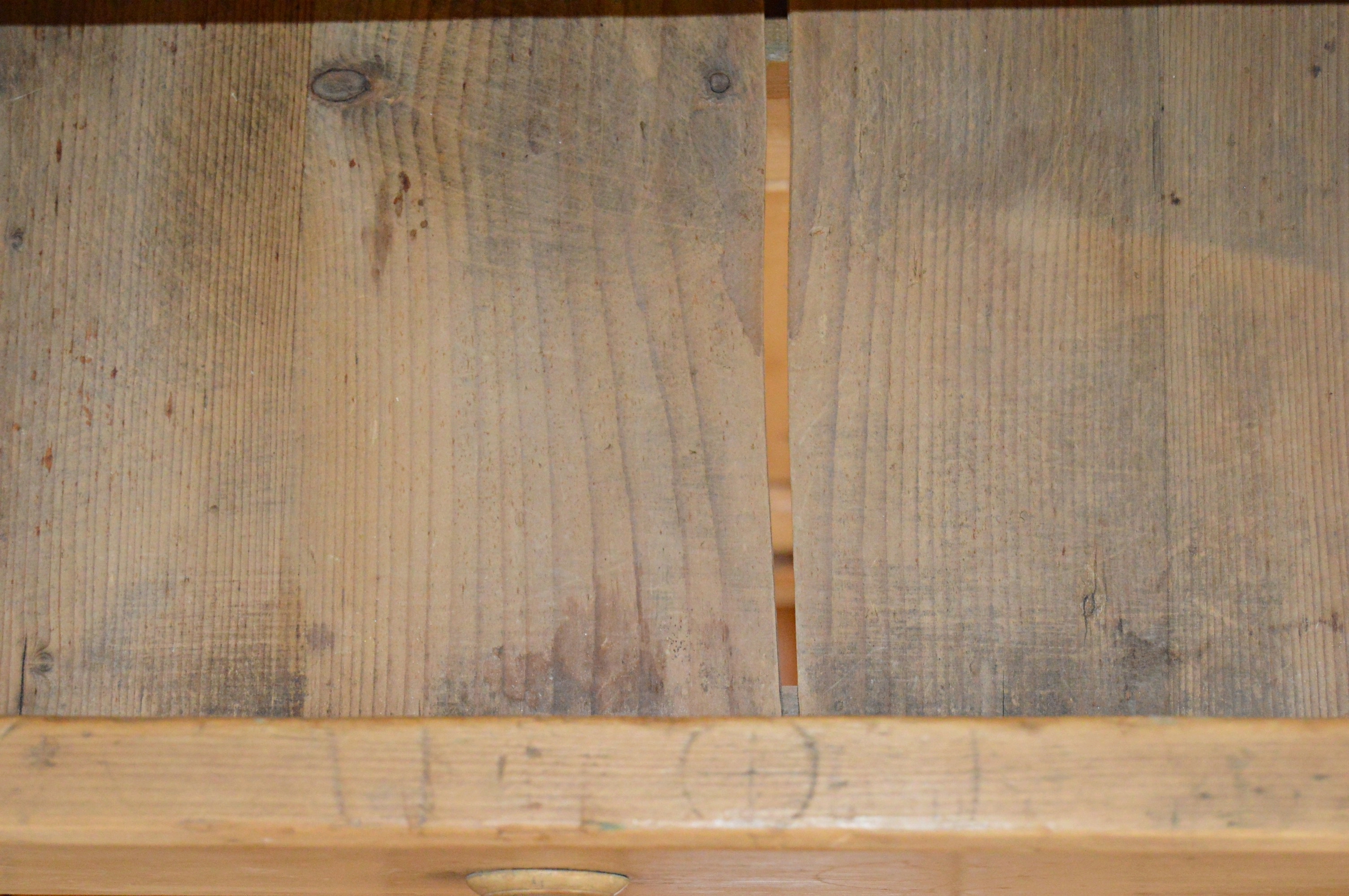 Country French Style Pine Step Back Cupboard