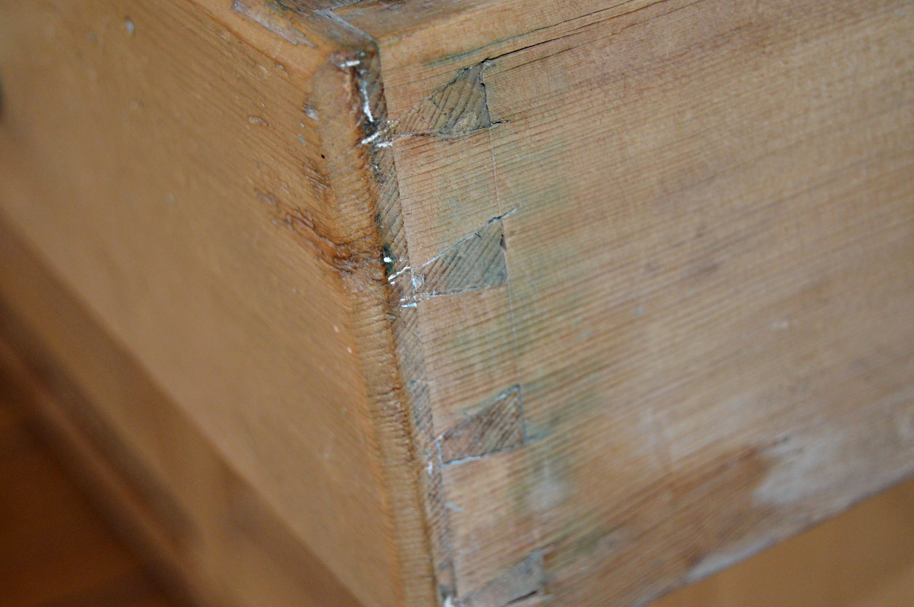 Country French Style Pine Step Back Cupboard