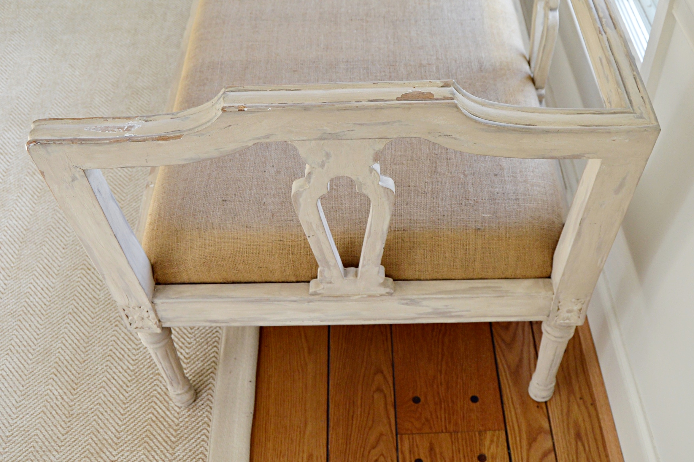 French Provincial Window Bench